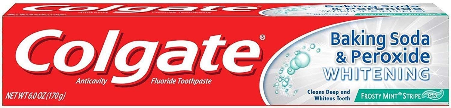 Baking Soda and Peroxide Whitening Toothpaste Frosty Mint Stripe