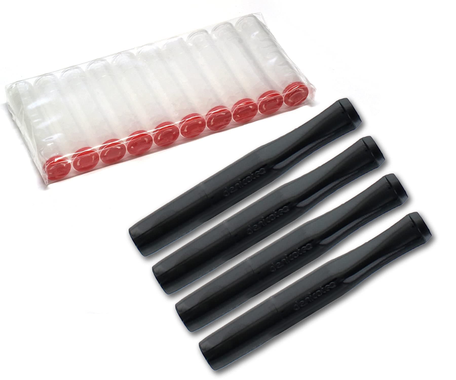 Denicotea 4 x Cigarette Holders Standard Black