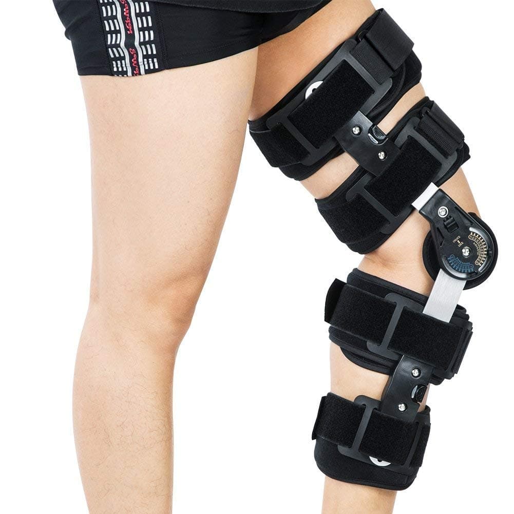 kefit Hinged ROM Knee Brace with Strap,Ideal for ACL/Ligament/Sports Injuries, Mild Osteoarthritis(OA) & for preventive protection from Knee Joint Pain/Degeneration
