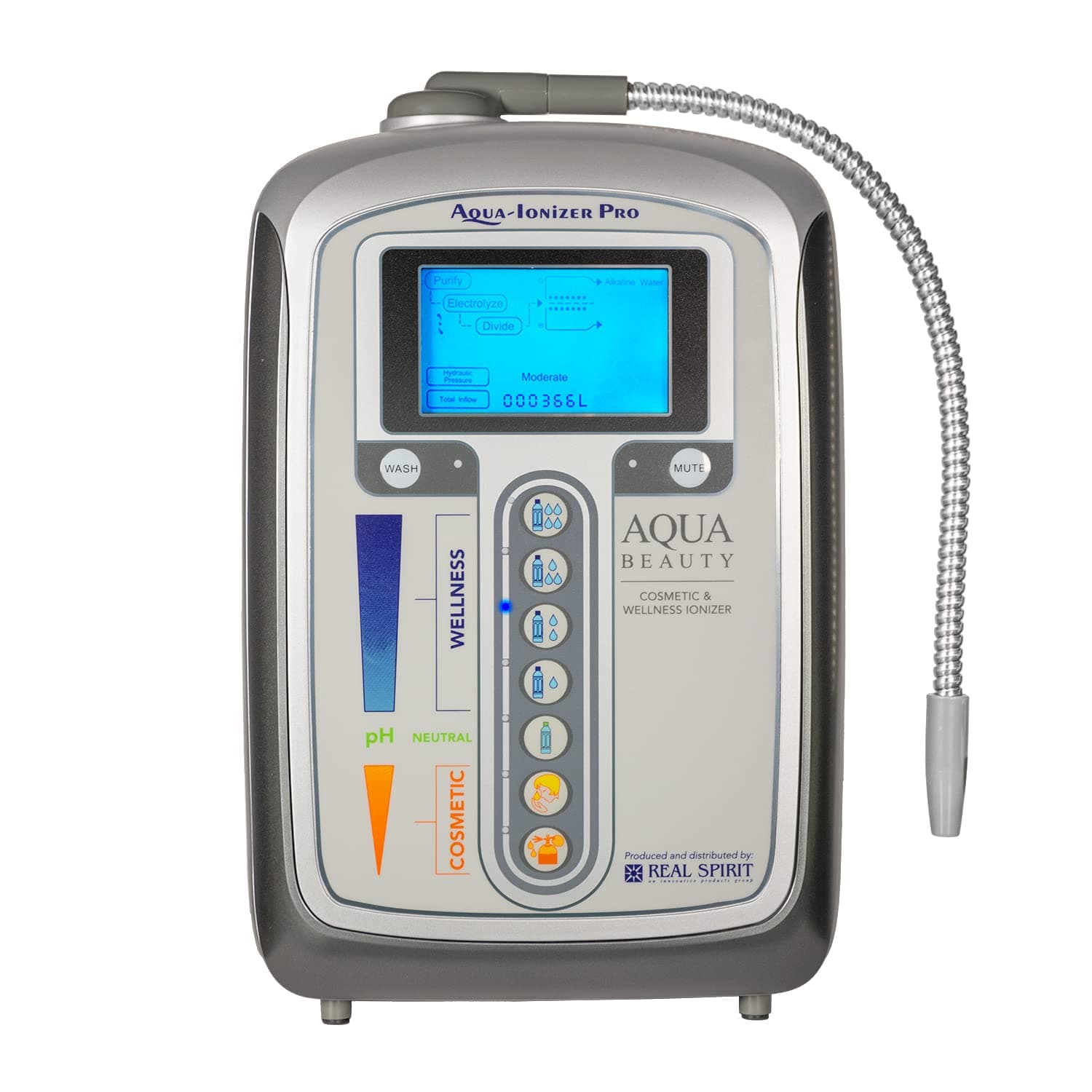 Aqua Ionizer Deluxe 5.0 | Water Ionizer | 7 Water Settings | Home Alkaline Water Filtration System | Produces pH 4.5-10.5 Alkaline Water | Up to -600mV ORP | 4000 Liters Per Filter