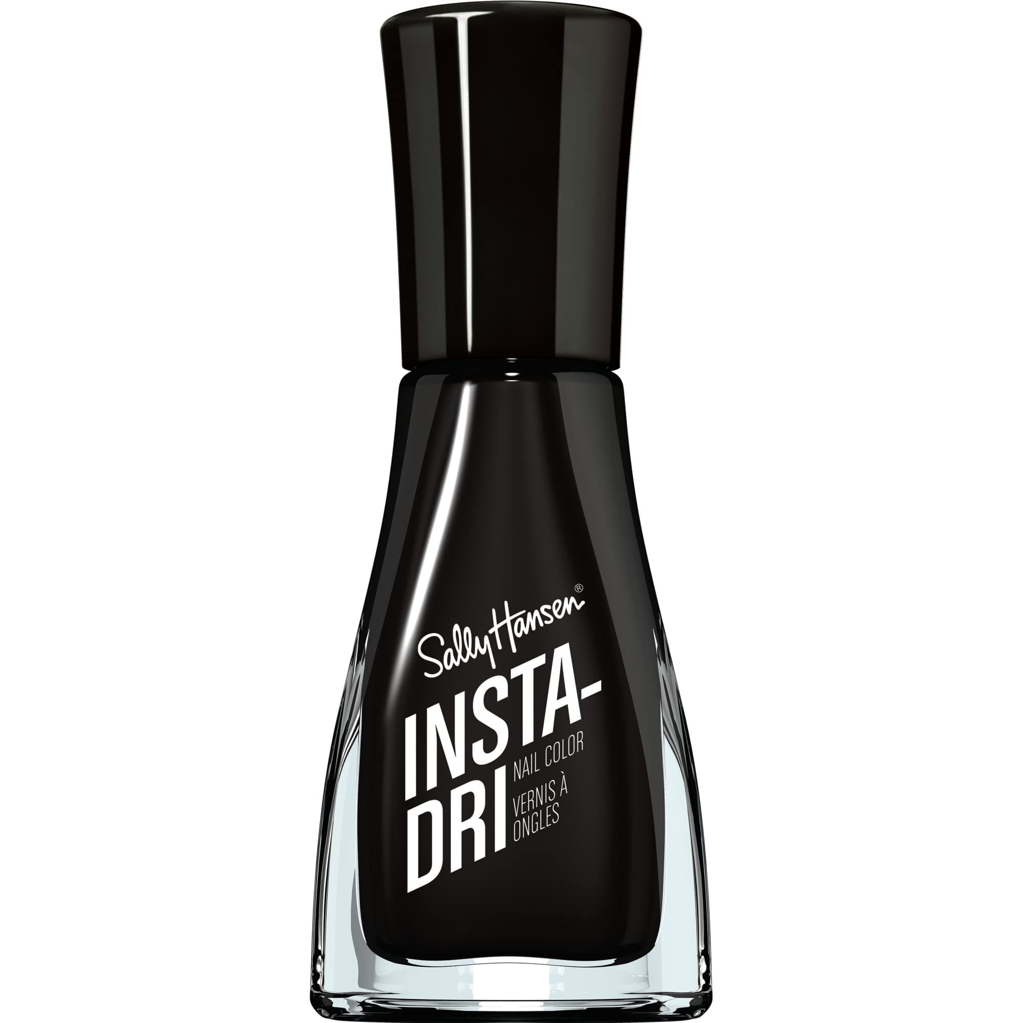 Insta-Dri, Back to Black, Quick Dry, Long Lasting, Opaque, ShinyBlack Nail Polish