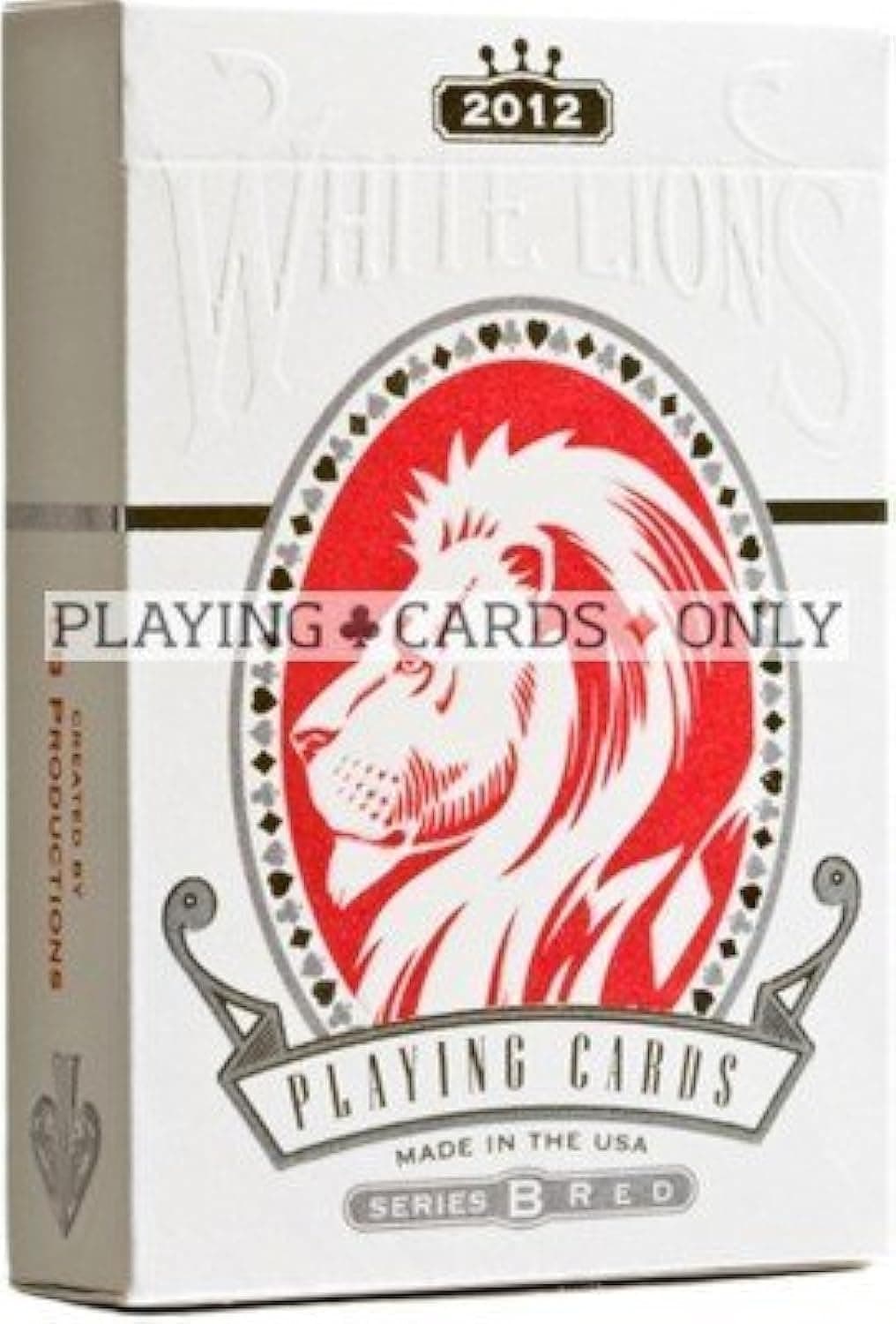 David Blaine White Lions Series B Playing Cards-Red