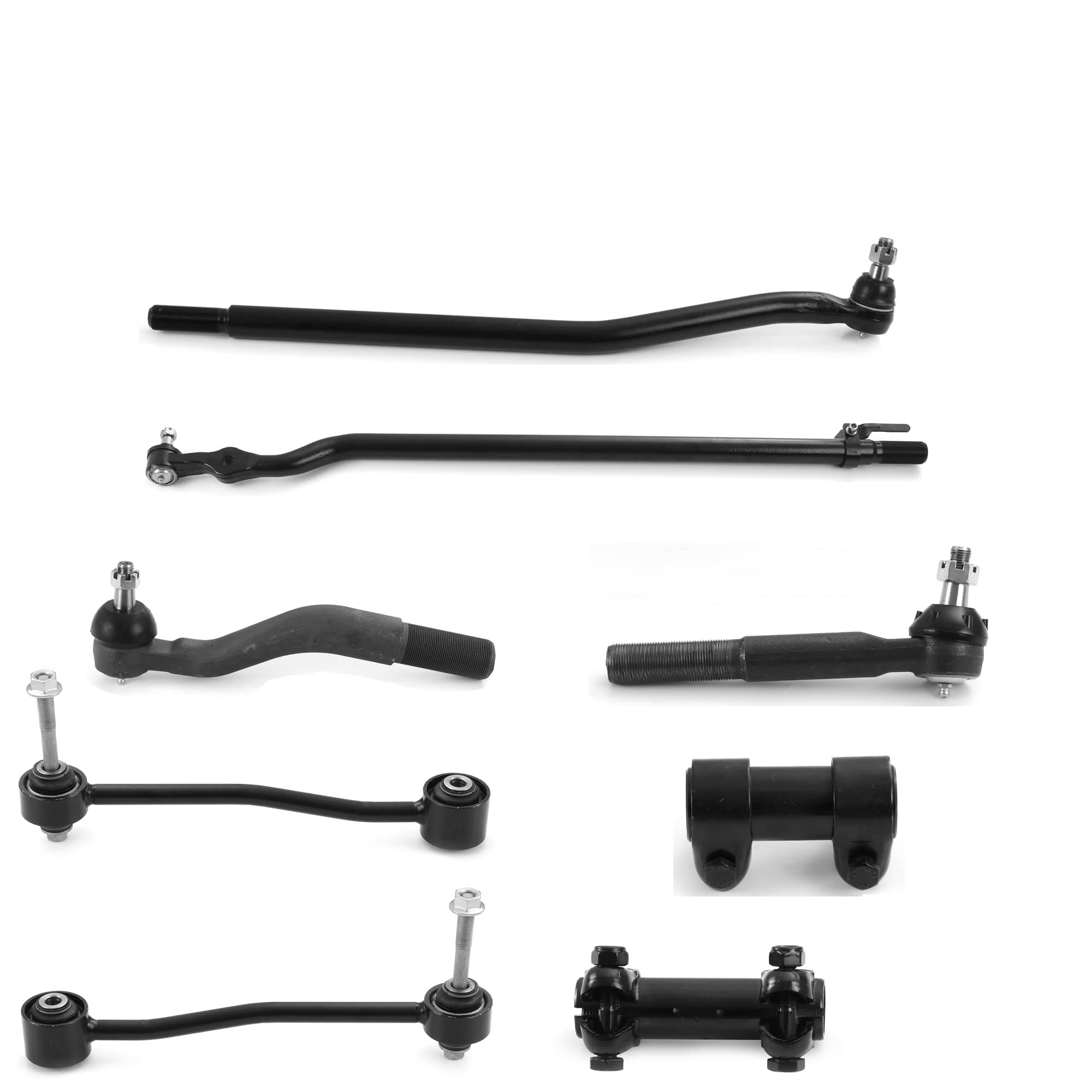Metrix Premium 8pcs Kit Tie Rod Drag Link Stabilizer Fits Ford Excursion F-250 Super Duty F-350 Super Duty 4x4 K80273, K80274, DS1438, DS1439, ES3423, ES3427T, ES3422S, ES3426S