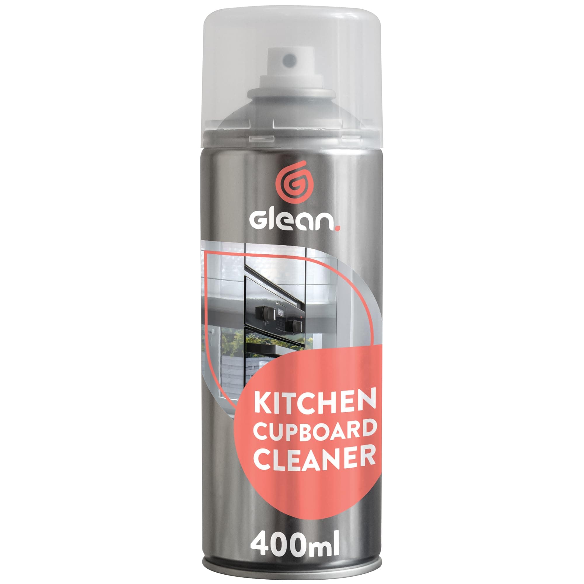 Kitchen Cupboard Cleaner | 400 ml | Cleans & Protects High Gloss, Matt & Laminate Cabinets | Anti-Static Foaming Spray | Streak-Free Shine | Made in Britain | Perfect For Kitchen Cupboard Doors