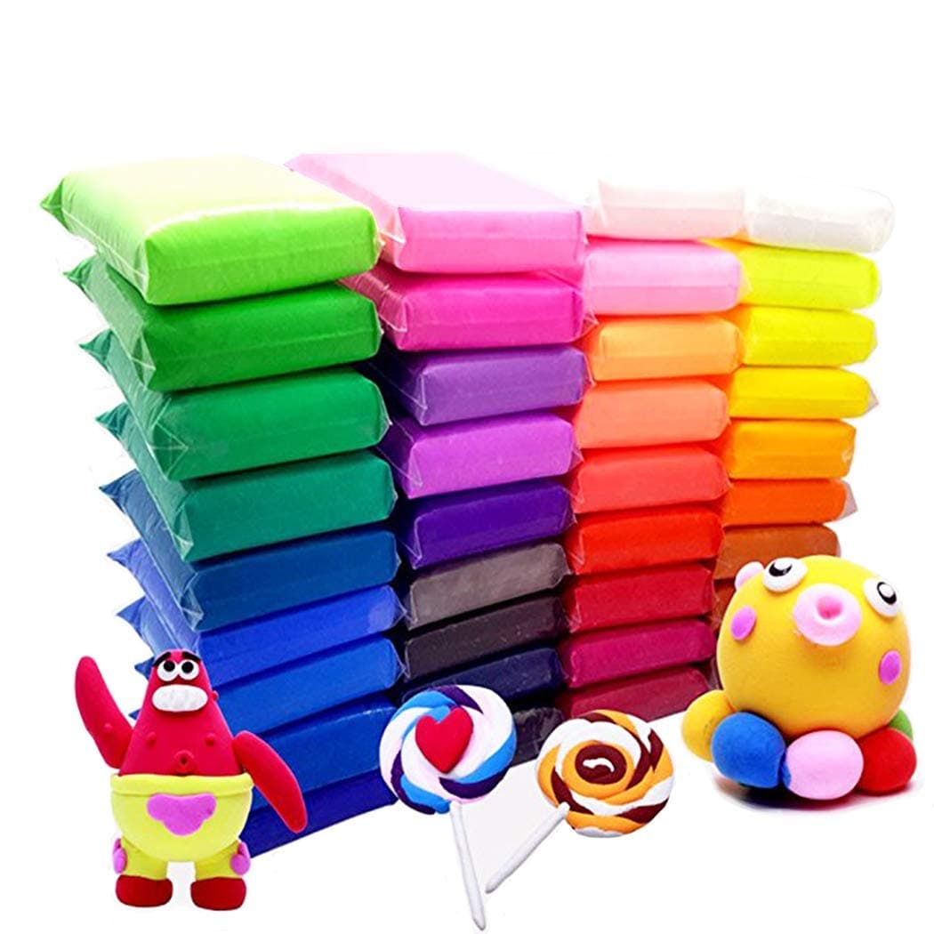 36 Bright Colour Air Dry Super Light Clay Craft Kit Modelling Clay Artist Studio Toy, Great Gift for Kids