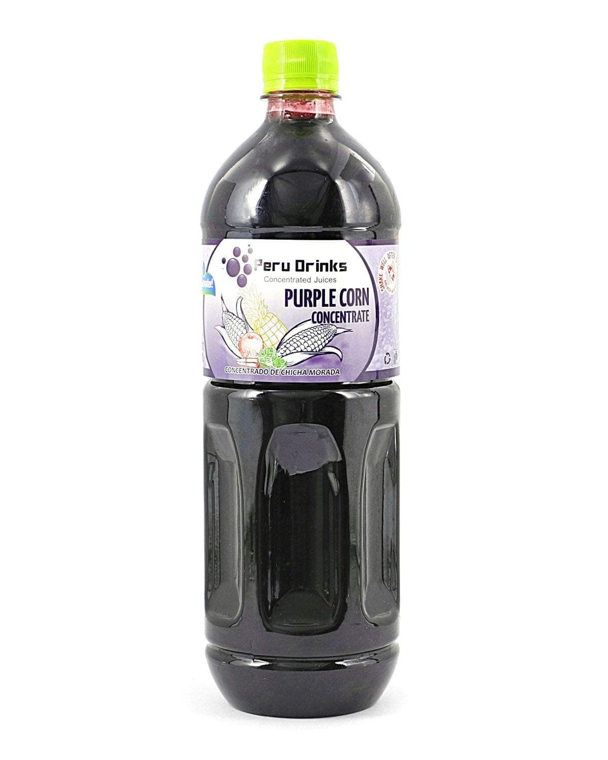 Peru Drinks - Natural Peruvian Pure Concentrate Fruit Juice - Purple Corn - Yields 1.3 Gallons of Juice