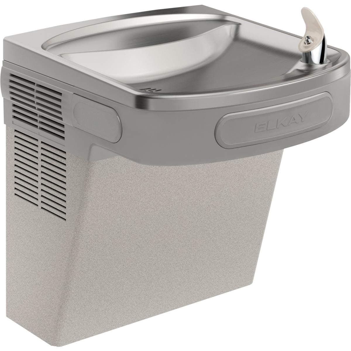 Elkay EZS8L Non-Filtered ADA, 8 GPH, Light Gray Granite Cooler Wall Mount, Push Bar-Activated