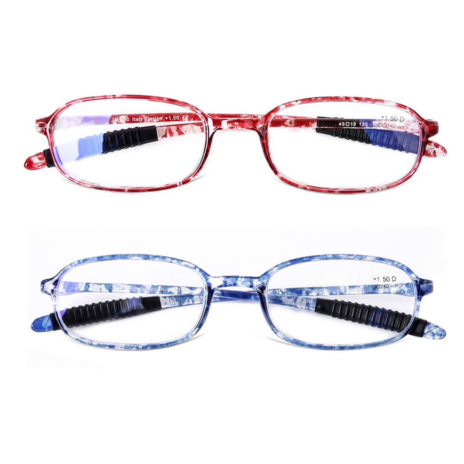 DOOViC Blue Light Blocking Computer Reading Glasses Flexible Lightweight TR258