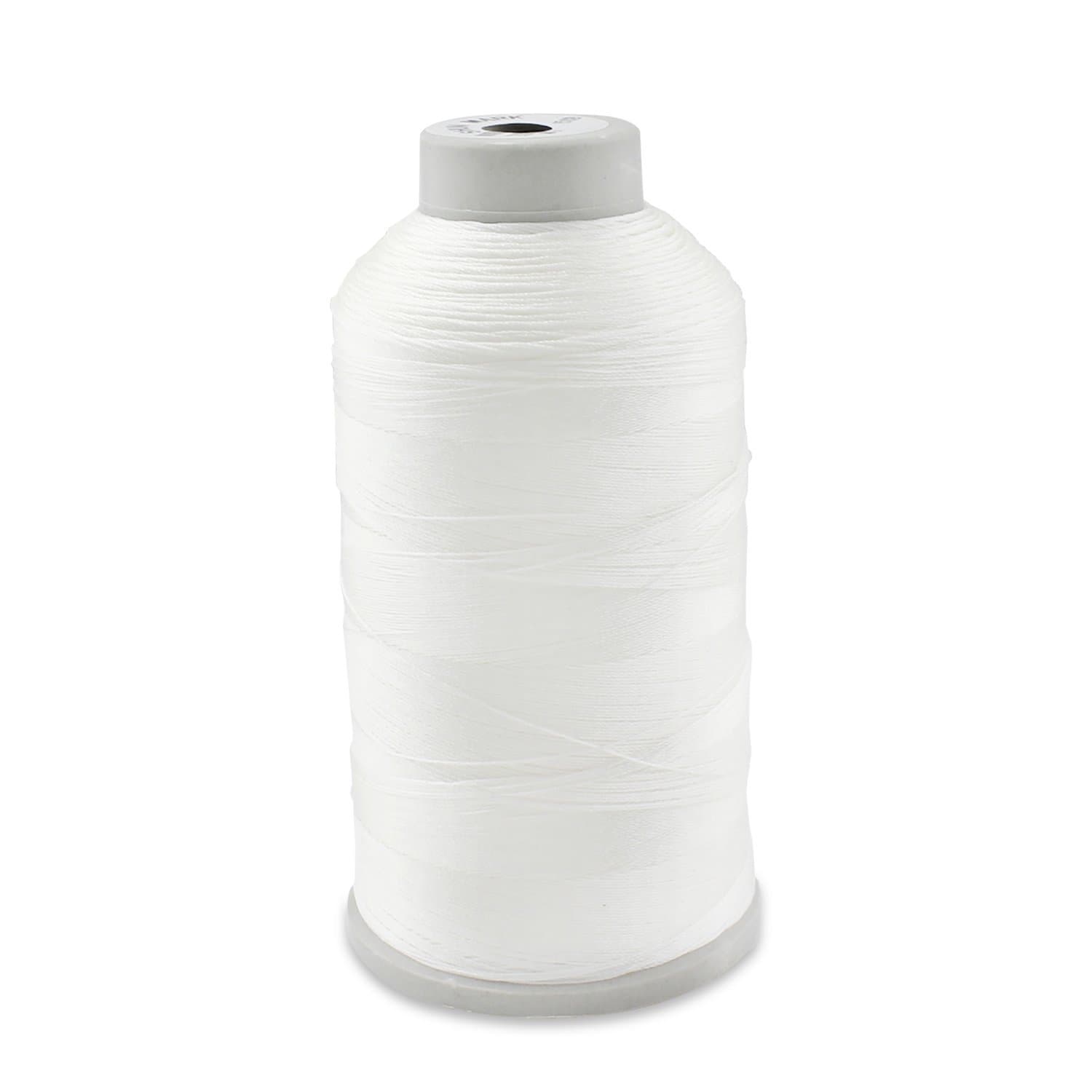 Tight Strong Bonded Nylon Sewing Thread for Outdoors, Leather Seats, Bags, Shoes, Canvas, Tapestry and Sewing Machine Hand Stitching,White