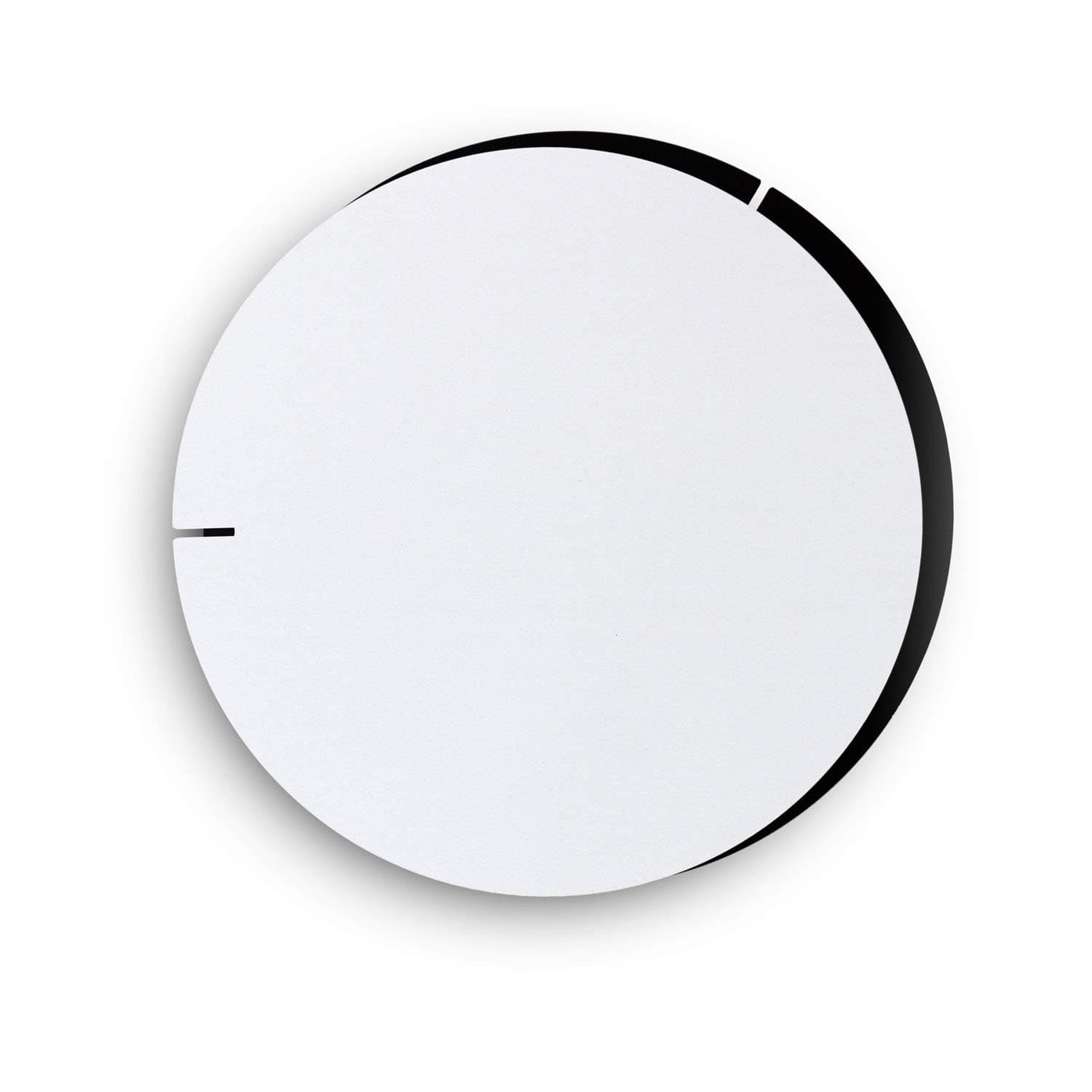 Melancholia Clock White/Black, Modern Classic Minimalist Unique Design Wall Aluminium Clock Original