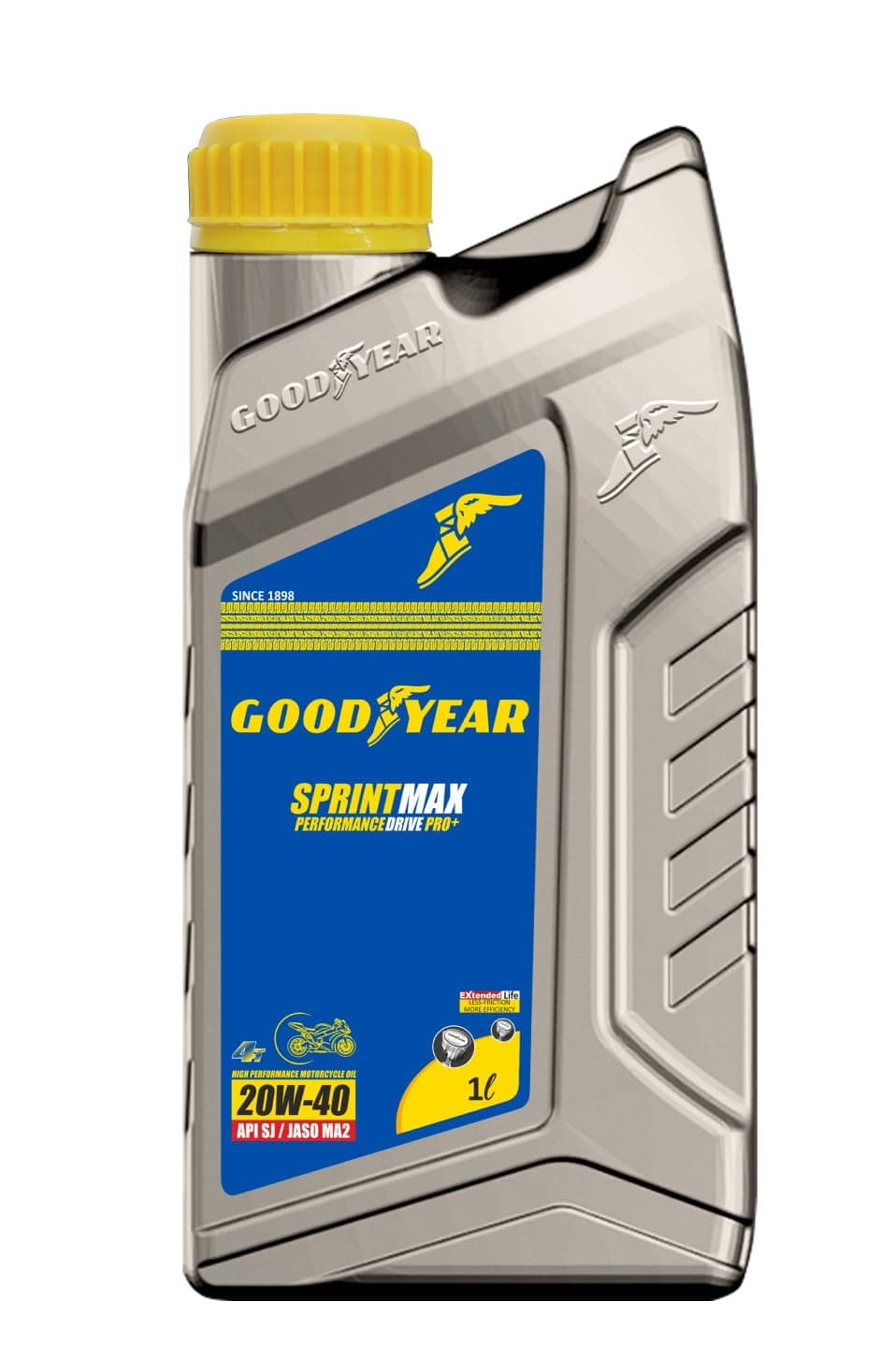 GOODYEAR 1.0 Ltrs 20W40 Sprintmax Performance Drive 4T Pro+ 4-Stroke Mineral Motorcycle Engine Oil | High Performance Engine Oil For Bikes/Motorcylce with Enhanced Engine Protection