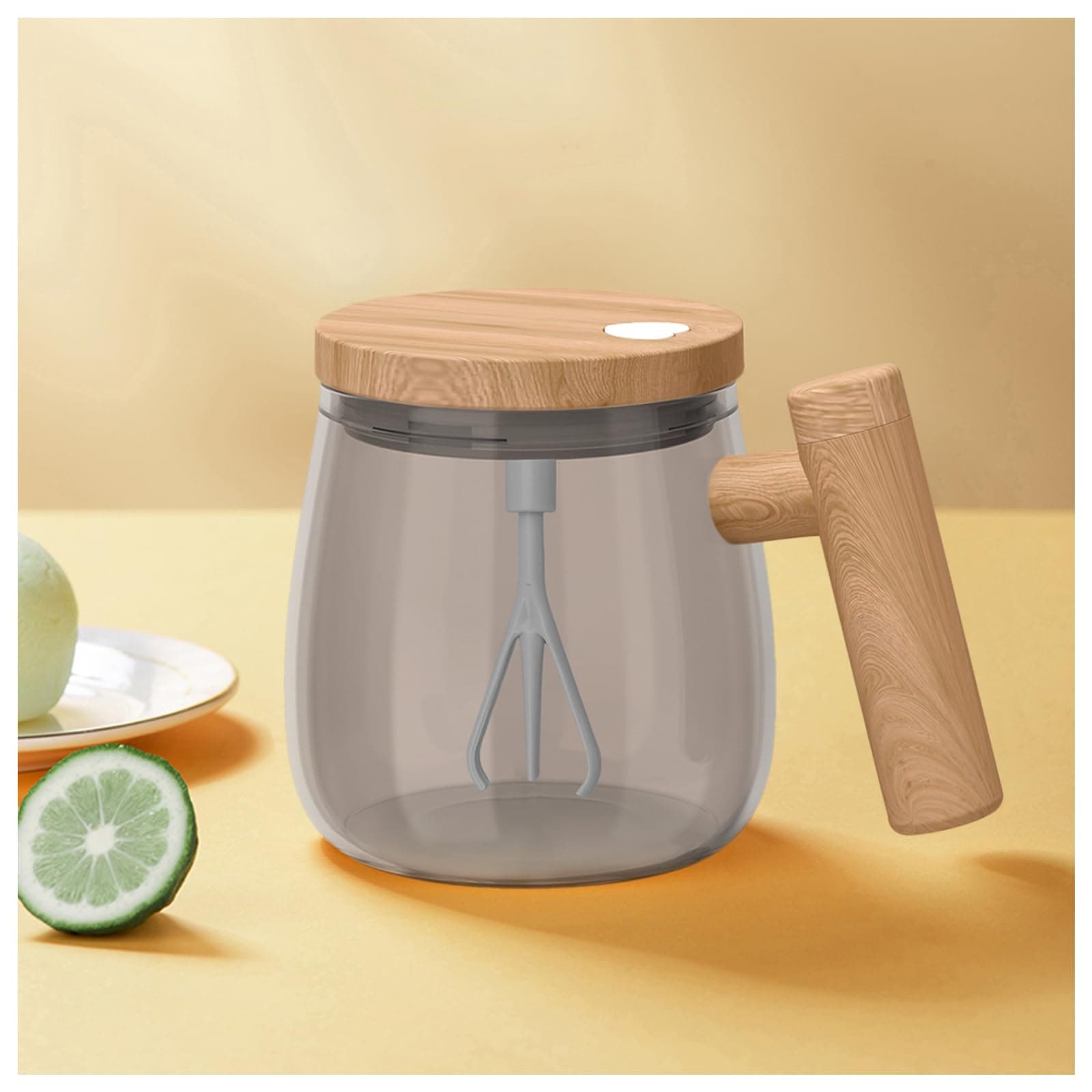 Self Stirring Mug, Electric Mixing Cup Self Stirring Coffee Mug High Borosilicate Glass Mixing Coffee Mug Rotating Home Office Travel Stirring Cup Suitable for Coffee/Milk/Protein Powder