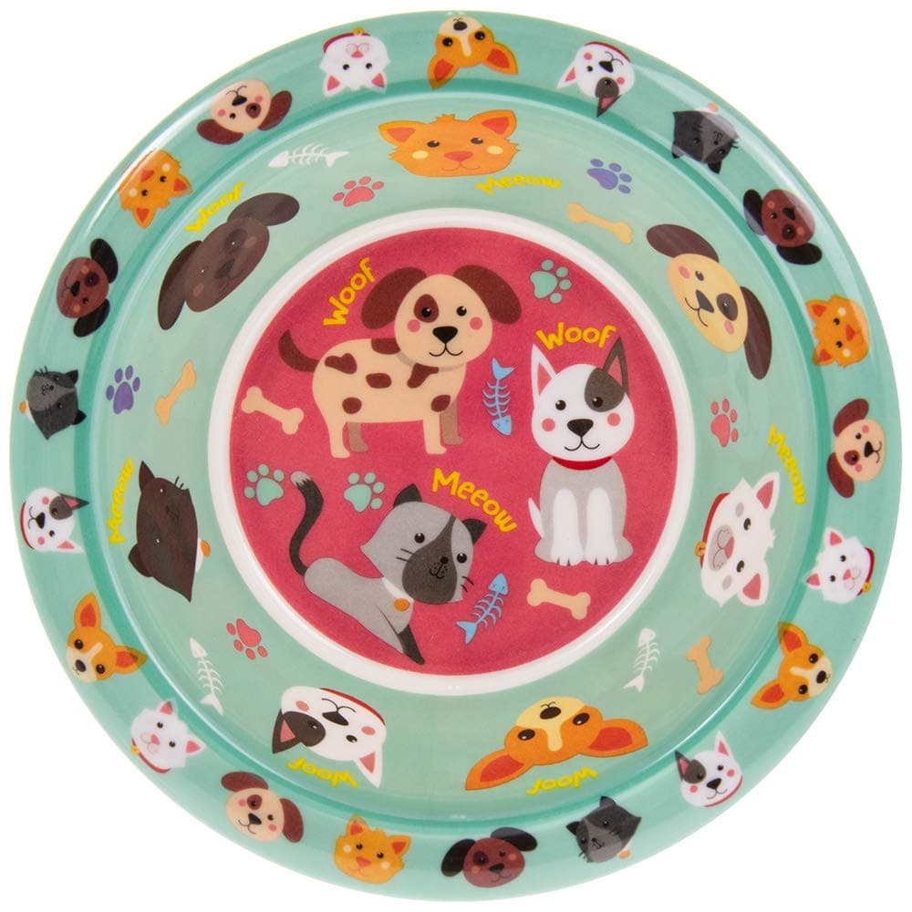 LP44394A Cats & Dogs Bowl, Melamine