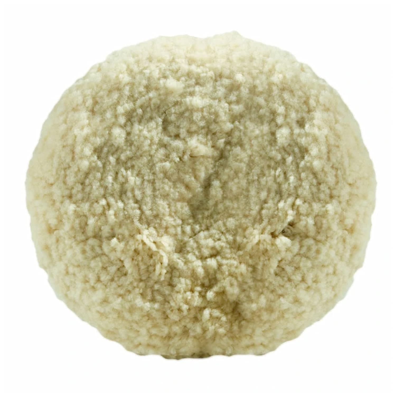 Buff and Shine 8" dia. X 1.5" 100% 4-ply twisted wool double sided pad "Cutting pad" (BFS-803N)