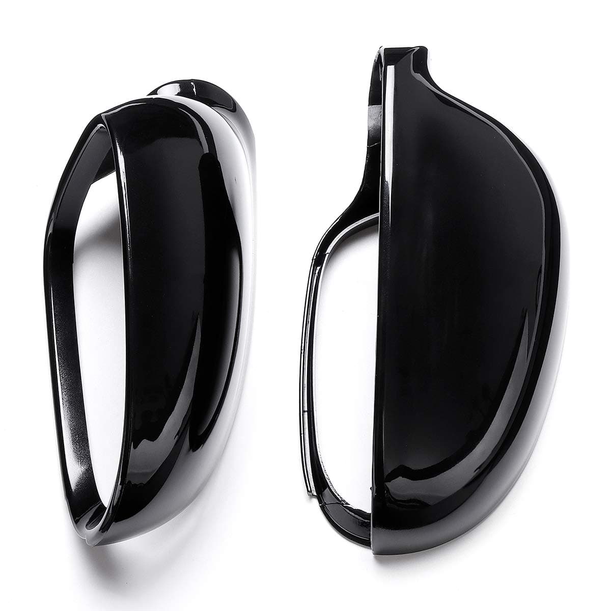 Viviance Front Wing Side Car Mirror Cover Housing Black Cap compatible with V-W Golf 5 MK5 GTI 5 6 Plus Variant EOS Jetta 5 Passat B6 B5.5 Sharan Rabbit Sko-da Superb B5 Se-at Alhambra