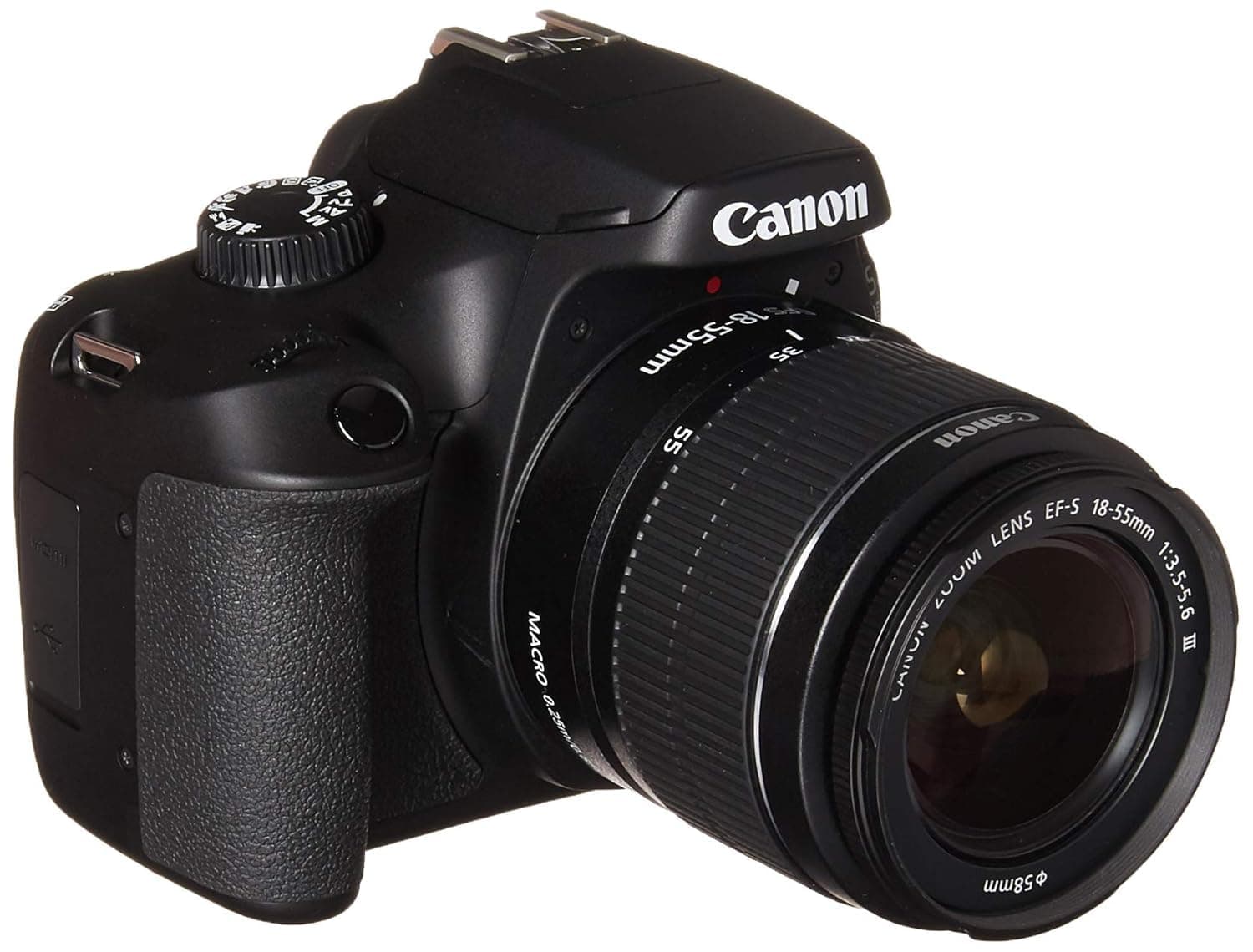 Canon EOS 4000D DSLR Camera EF-S 18-55 mm f/3.5-5.6 III Lens