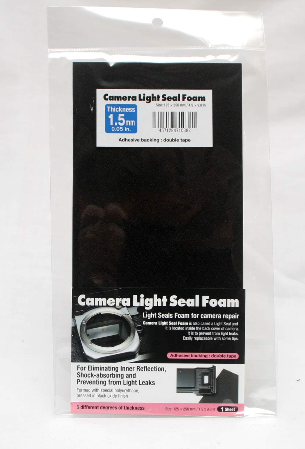 Japan hobby tool Camera Light Seal Foam 250 X 125 X 1.5mm(9.84 X 4.92 X 0.05 in)