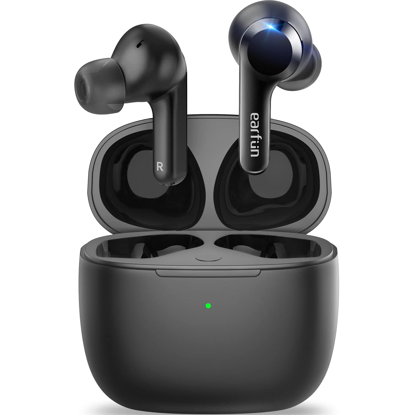 Air True Wireless Earbuds, Bluetooth Earbuds with 4 Mics, Sweatshield™ IPX7 Waterproof with Volume Control, USB-C Fast Charge, in-Ear Headphones with Wireless Charging, Deep Bass, 35H Playtime
