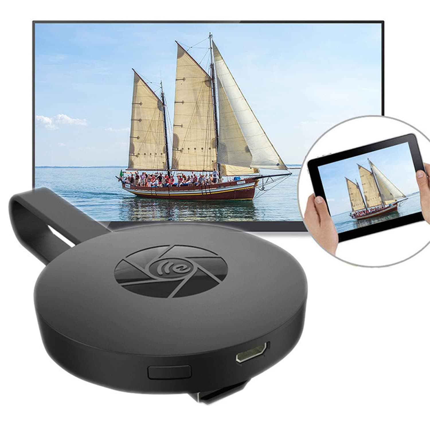 GGEROU Wireless HDMI WiFi Display Dongle Adapter,HDMI Wireless Video 4K Screen Sharing Adapter,Full HD 1080P WiFi Screen Mirroring Adapter Casting Screen to HDTV/Projector/Monitor - Low Latency