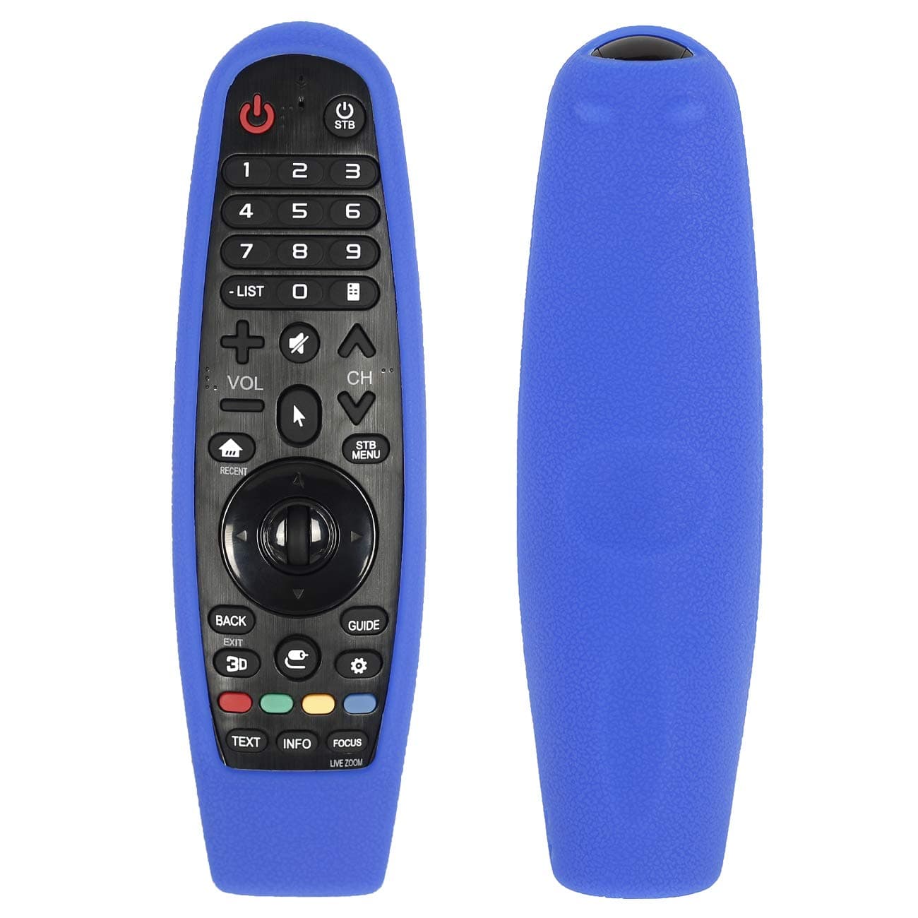 NC Protective Silicone Remote Case for AN-MR19BA AN-MR18BA AN-MR600 AN-MR650 AN-MR20GA LG Magic Remote Case Remote Cover for LG 3D Smart TV Magic Remote Cover (Blue)