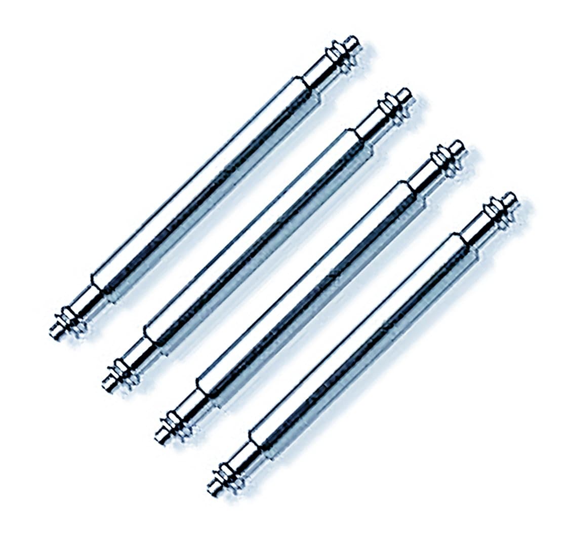 Spring Bars - 4 Pack - Stainless Steel Watch Band Pins - 18,19,20,21,22,23 or 24mm