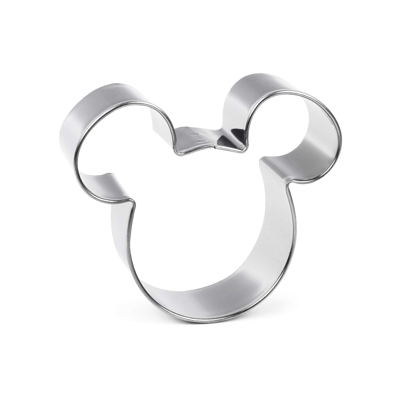 Mickey Mouse Cookie Cutter Set,Mickey & Minnie Mouse Head Shapes Stainless Steel Biscuit Cutter Cake Fondant Pancake Mold for Kids Birthday Party Supplies Favors(10 Pcs)