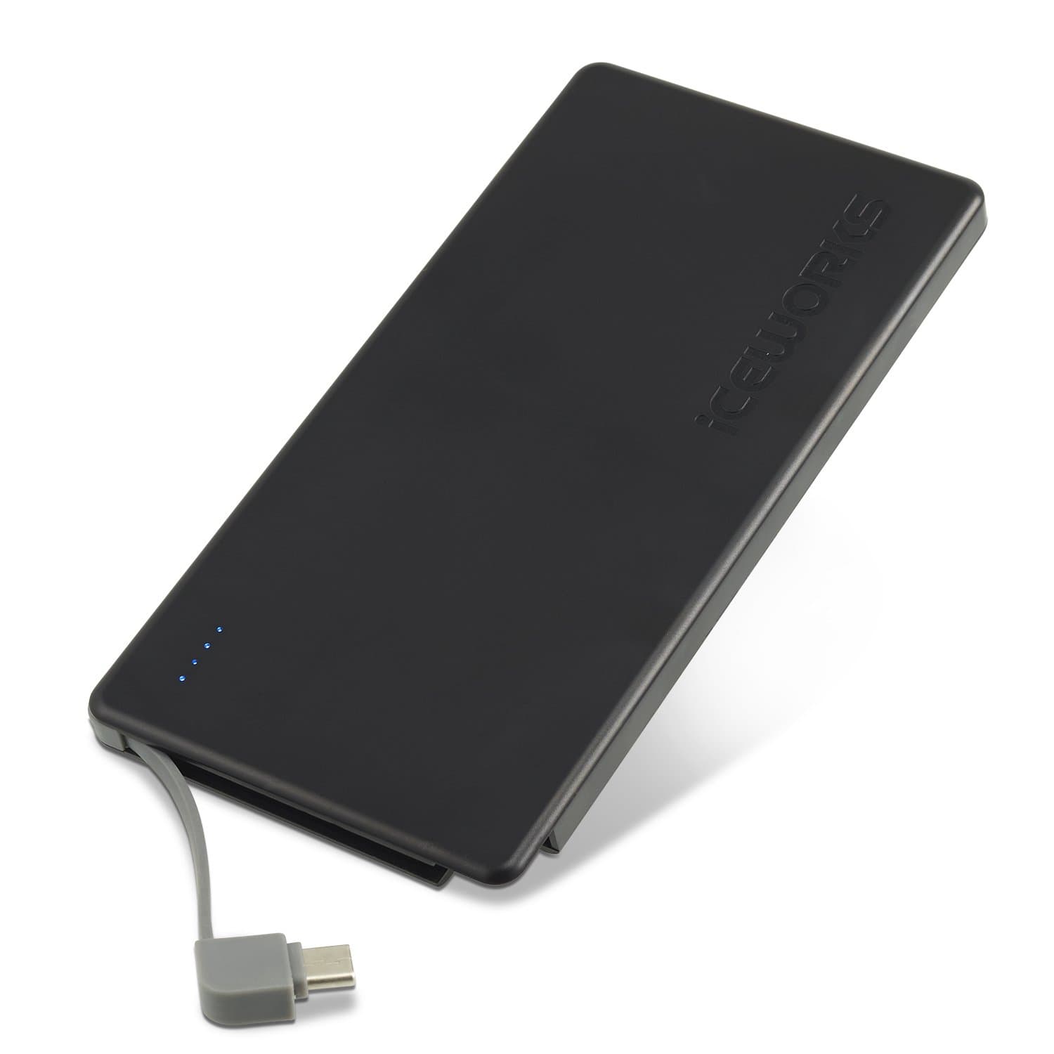 Iceworks 7000 In-Built Cable USB C Power Bank – Built In Type C Cable Portable Charger – Fast Charge, Ultra Slim Battery – With USB-C Charging Cable (In-Built Cable Compatible with USB-C Devices Only)