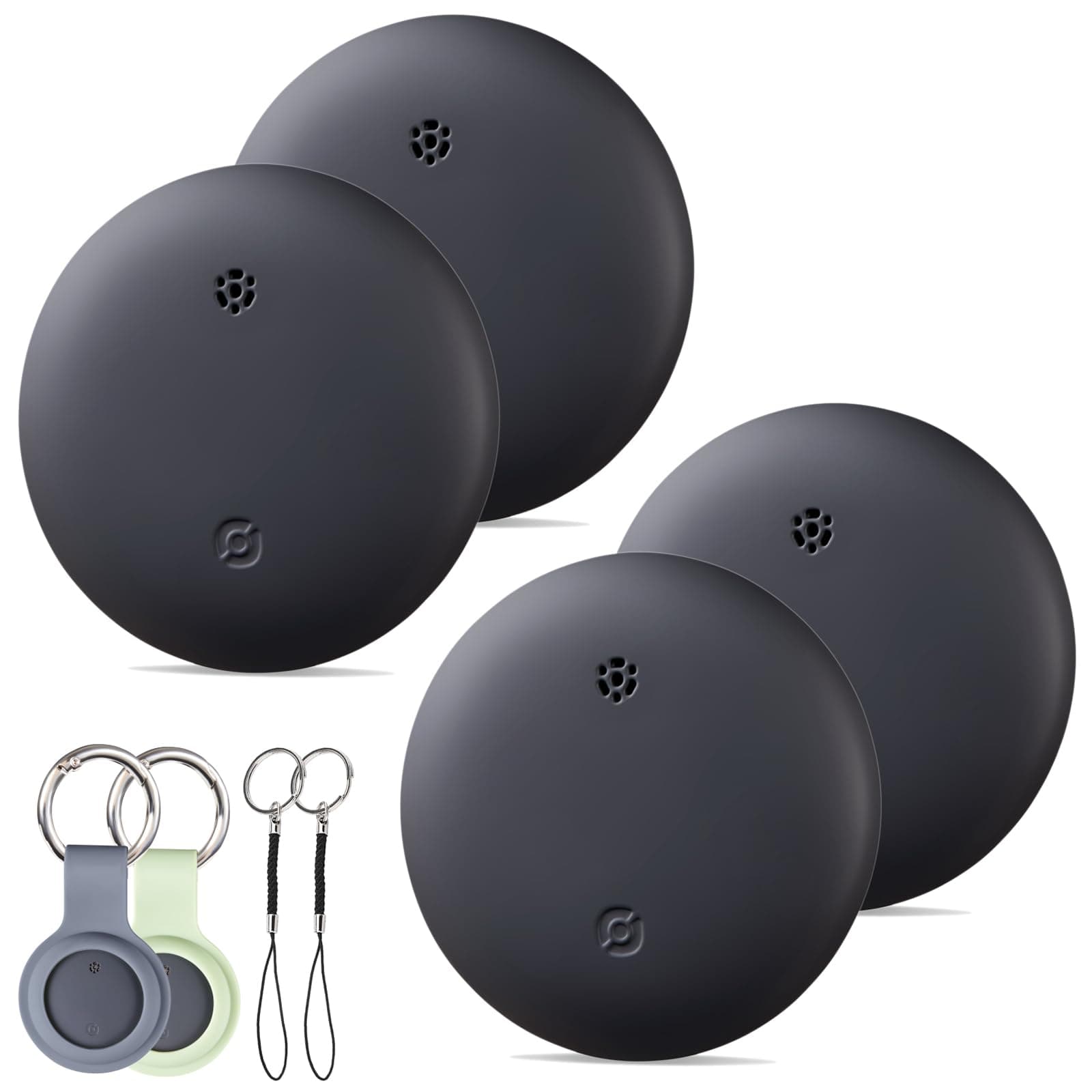 Reyke Smart Tag, Air Tracker Luggage Tracker, Works with Apple Find My (iOS Only), Item Locator for Key, Luggage, Backpack, Wallet, IPX6 Waterproof, 4 PackClimatePartner certified