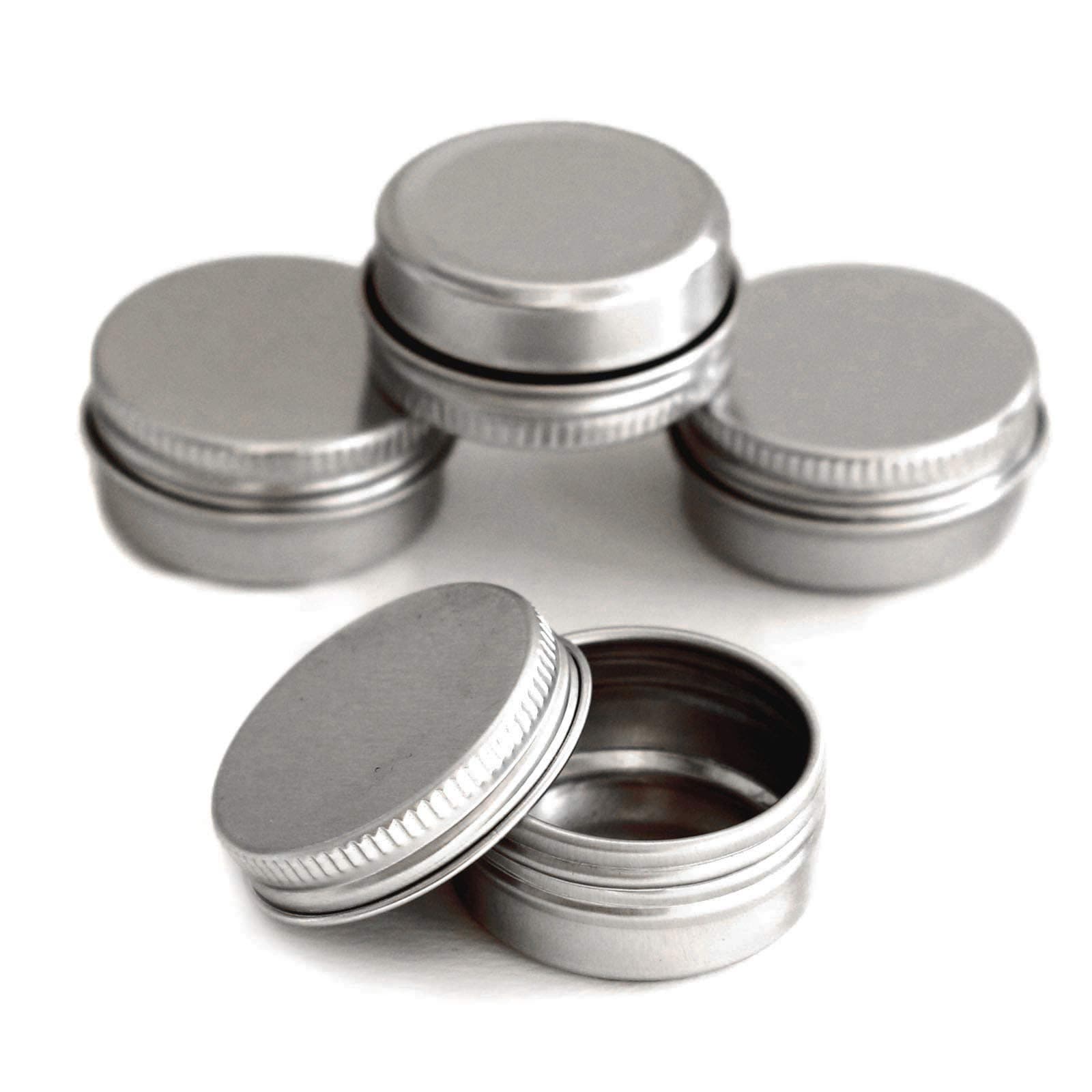 10ml Aluminium Tins with Screw Lid (20 Pack)