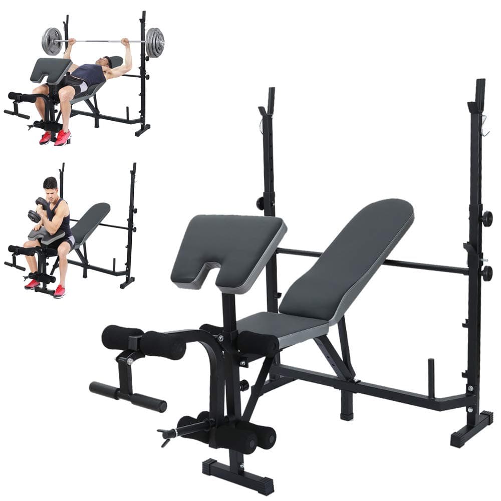 Dumbbell Bench Weightlifting Bed Home Gym Adjustable Utility Foldable Workout Bench Adjustable Sit Up Incline Abs Bench Flat Fly Weight Press Fitness (330lb, 55 x 14.2 x 9.6 Inches)