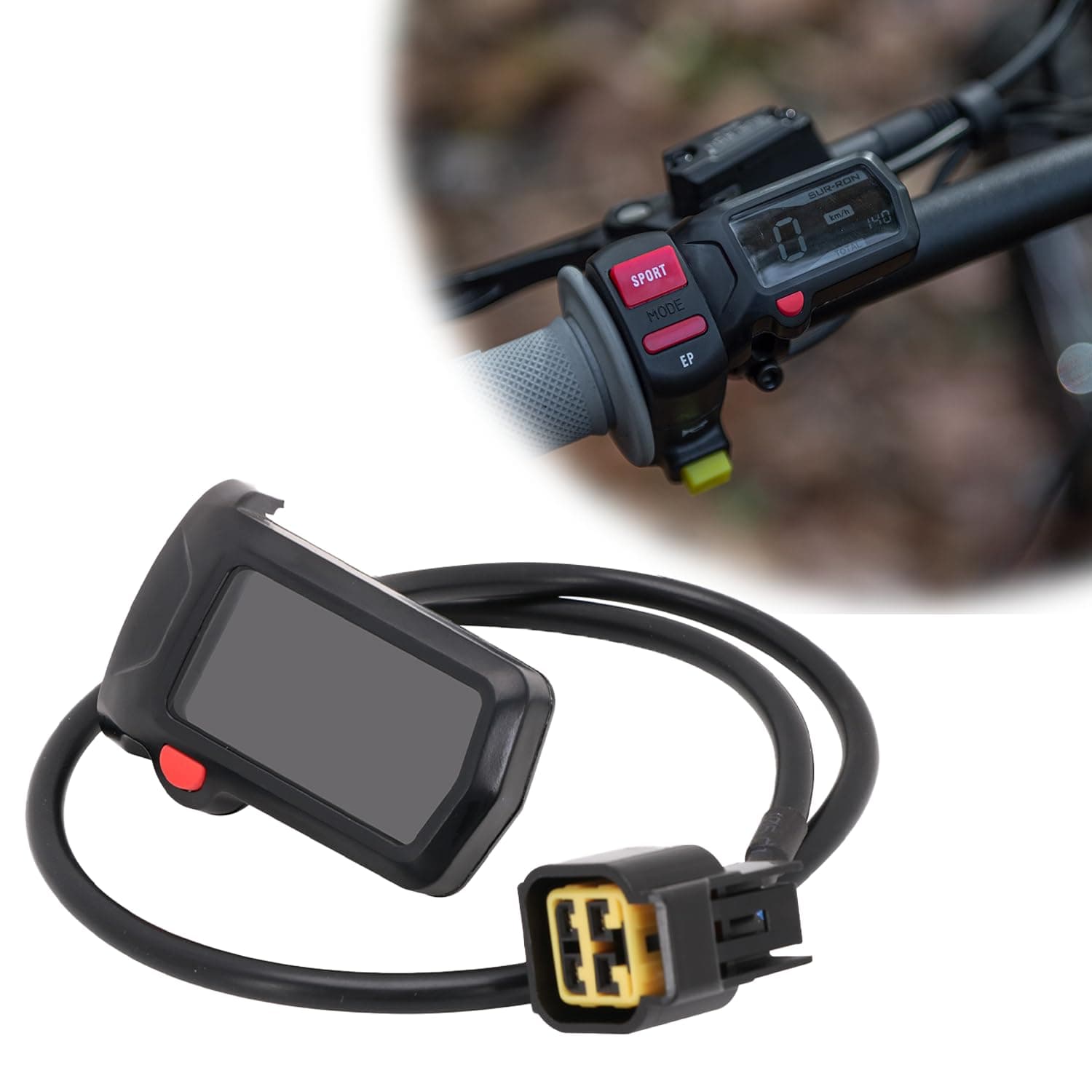 Motorcycle Speedometer,Tachometer Waterproof Display Digital Hour Meter Gauge Timer for Sur Ron Light Bee X160/260