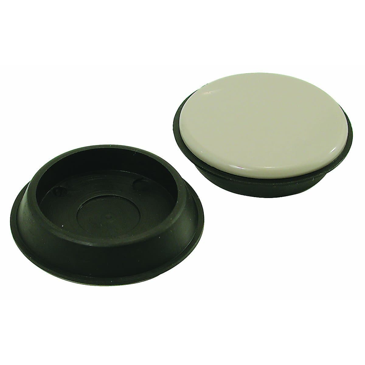 Shepherd Hardware9221 1-3/4-Inch Reusable, Round, Slide Glide Furniture Cups, 4-Pack,Black