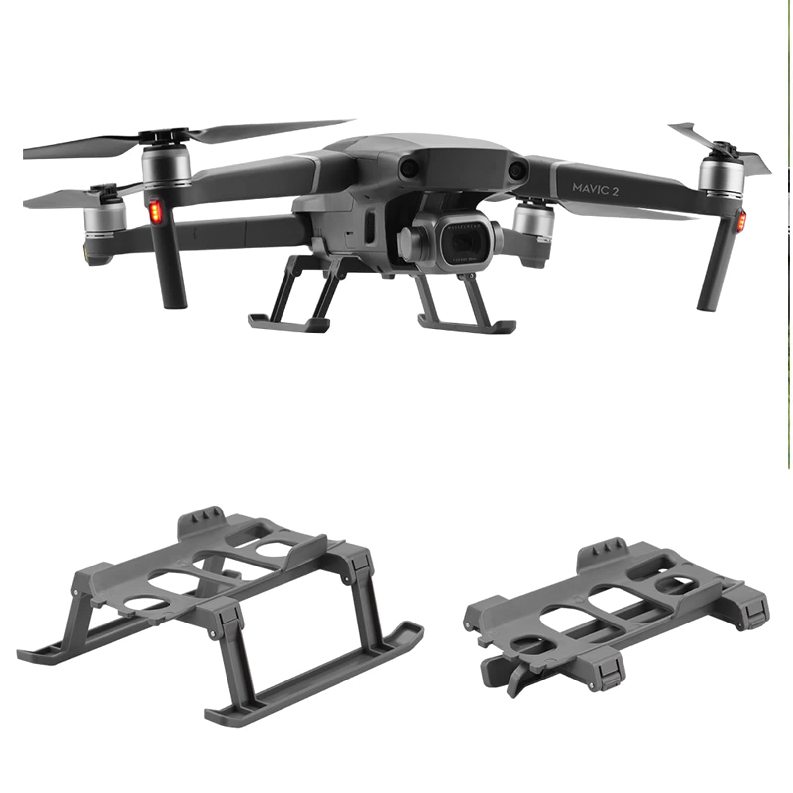 HeiyRC Foldable Landing Gear Leg for DJI Mavic 2 Pro Zoom Drone Quick Release Heightened Extended Leg Sled Accessory