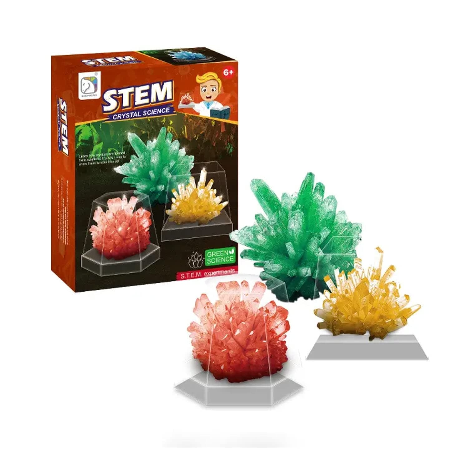 MUMPHYS Crystal Growing Kit for Kids Science Experiments With Display Box, Grow Your Own Amazing Crystals, Great Educational STEM Toys Making Gift for Boys Girls