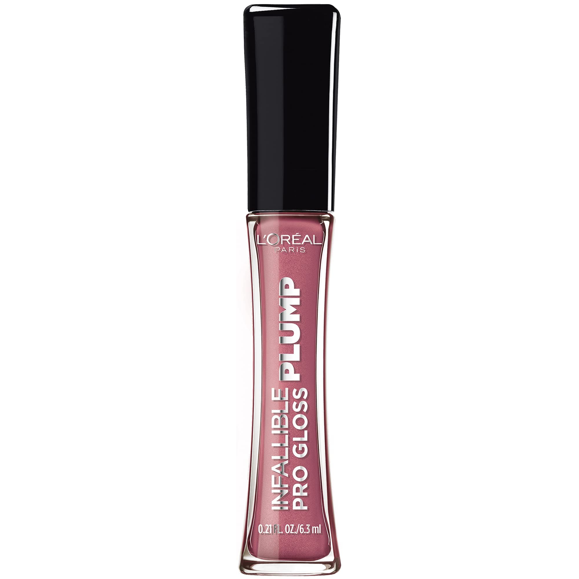 Infallible Pro Gloss Plump Lip Gloss with Hyaluronic Acid, Long Lasting Plumping Shine, Lips Look Instantly Fuller and More Plump, Mauve Glow , 0.21 fl. oz.