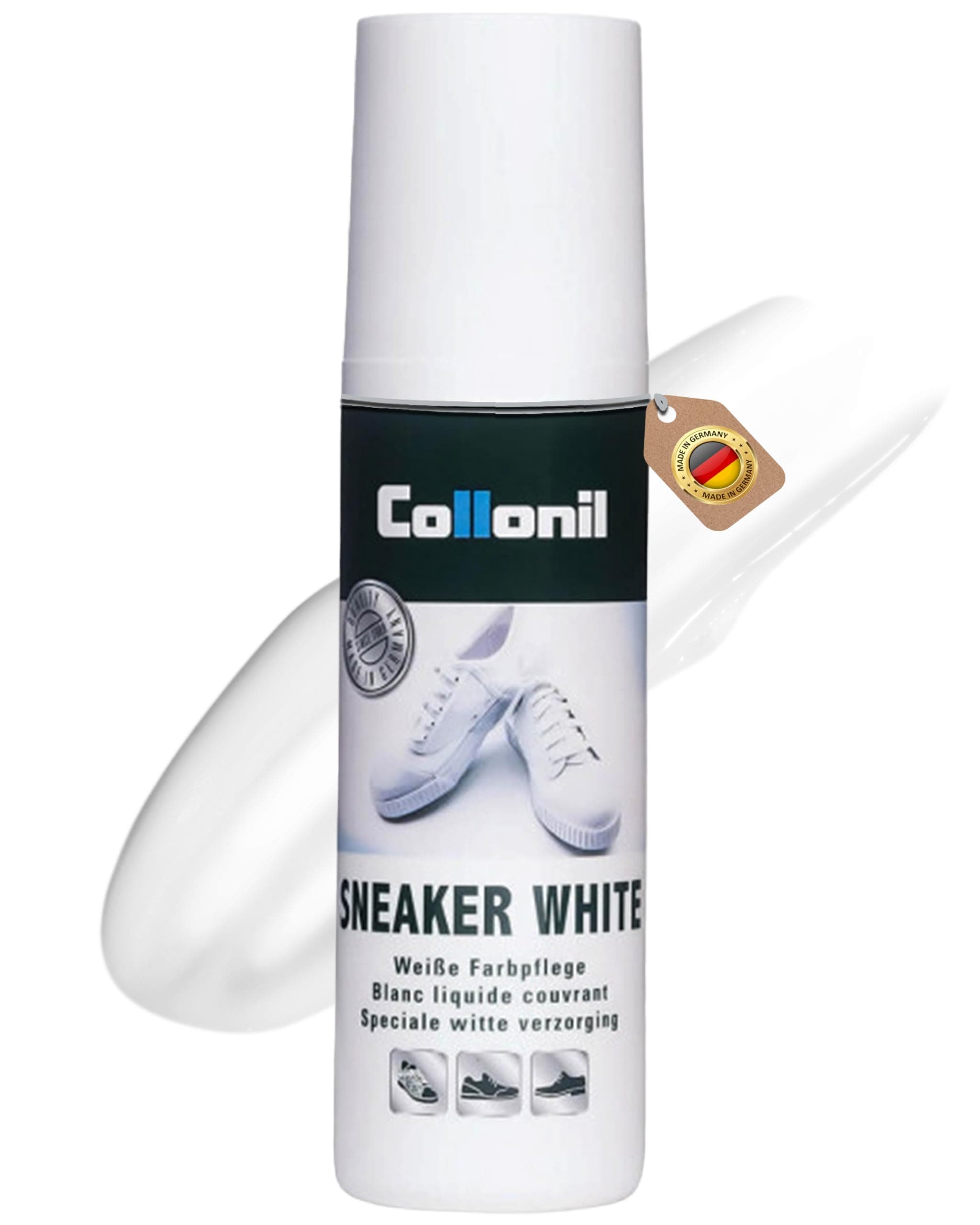 Sneaker White by Collonil | White Shoe Cleaner | Liquid Cream Built-In Sponge