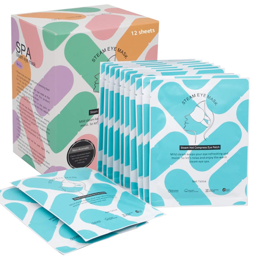 Comfortable and Warm Steam Eye Mask (12 PCS)