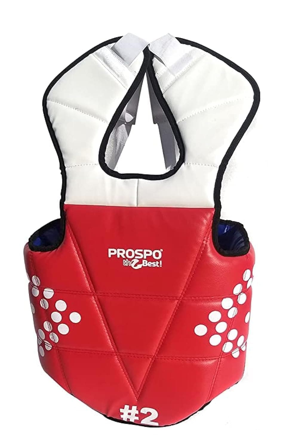 PROSPO Synthetic Taekwondo Chest Protector Reversible/Solid Padded Chest Guard/Body Protector for Kungfu/MMA/Kickboxing/JUIJUTSU/Judo/WHUSHU (Multicolor)