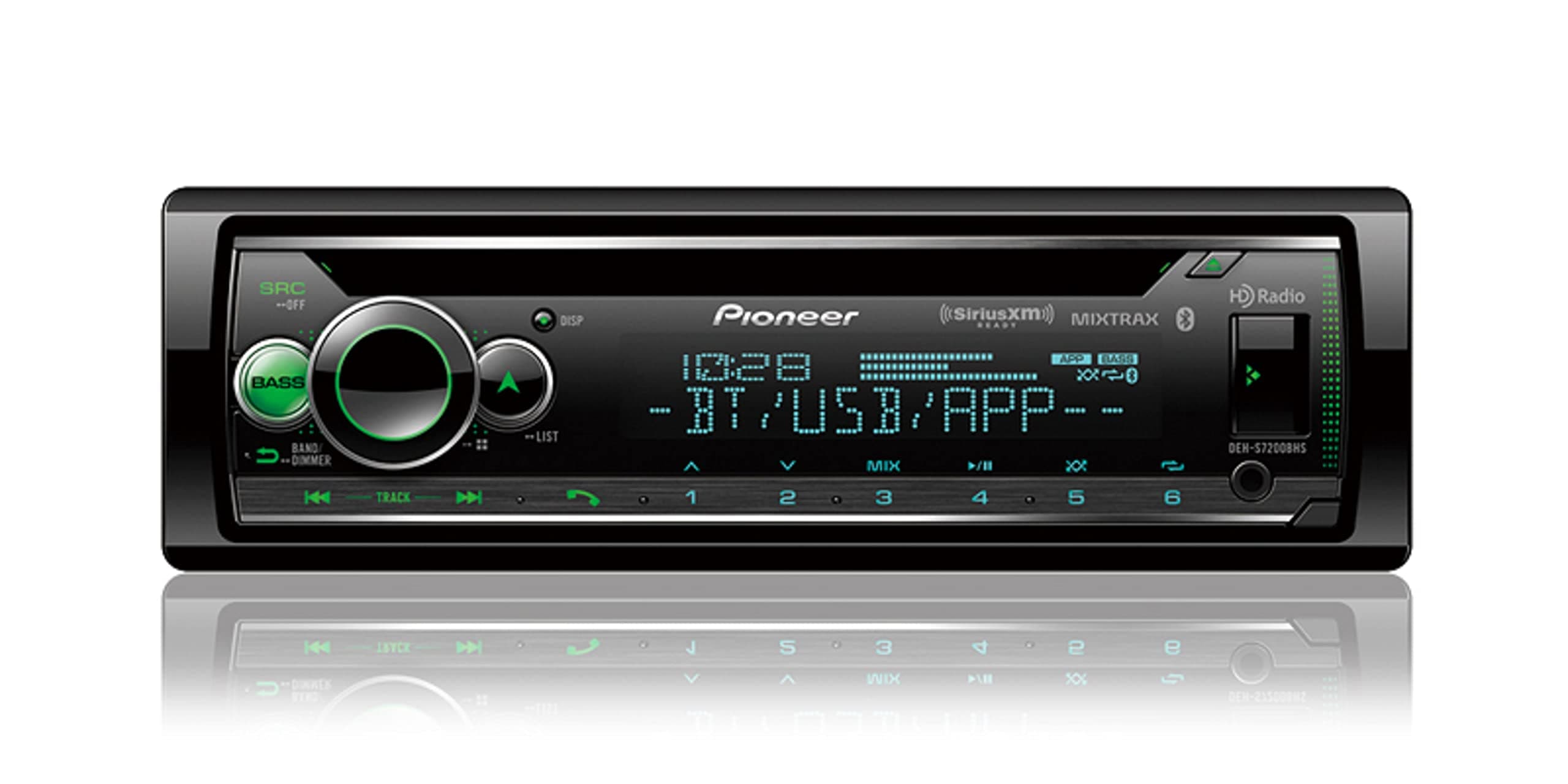 Pioneer DEH-S7200BHS Audio CD Receiver & Built-in Bluetooth w/Amazon Alexa (Renewed)