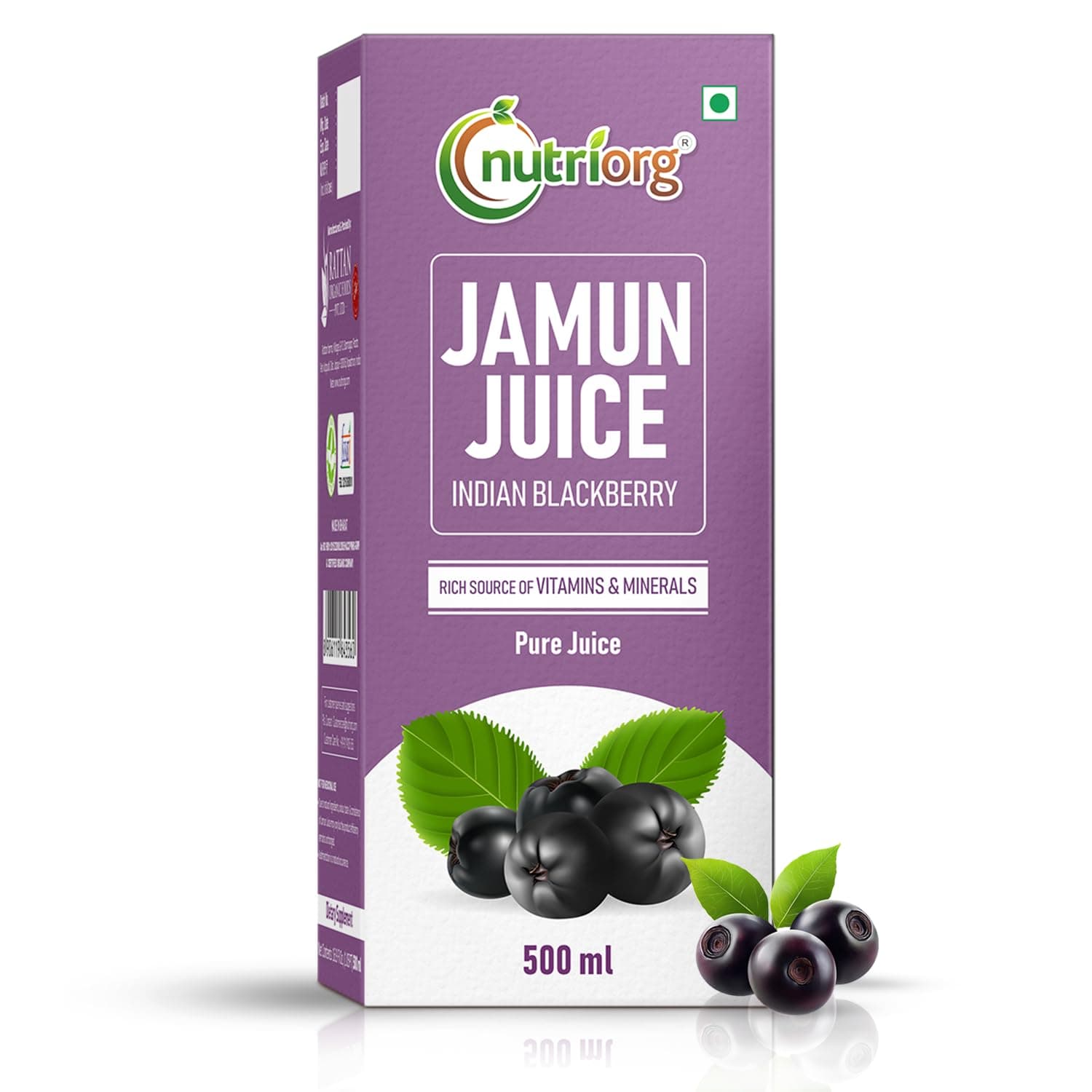 Jamun Juice 500 ml, Controls Blood Sugar Level, Purifies Blood, Diabetes Care, 100% Natural & Detox