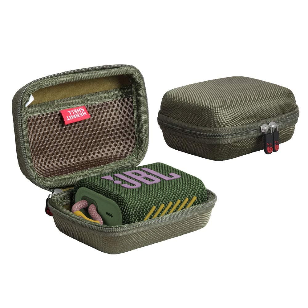Hard Travel Case for JBL Go 4 / JBL GO 3 Waterproof Portable Speaker (Army Green)