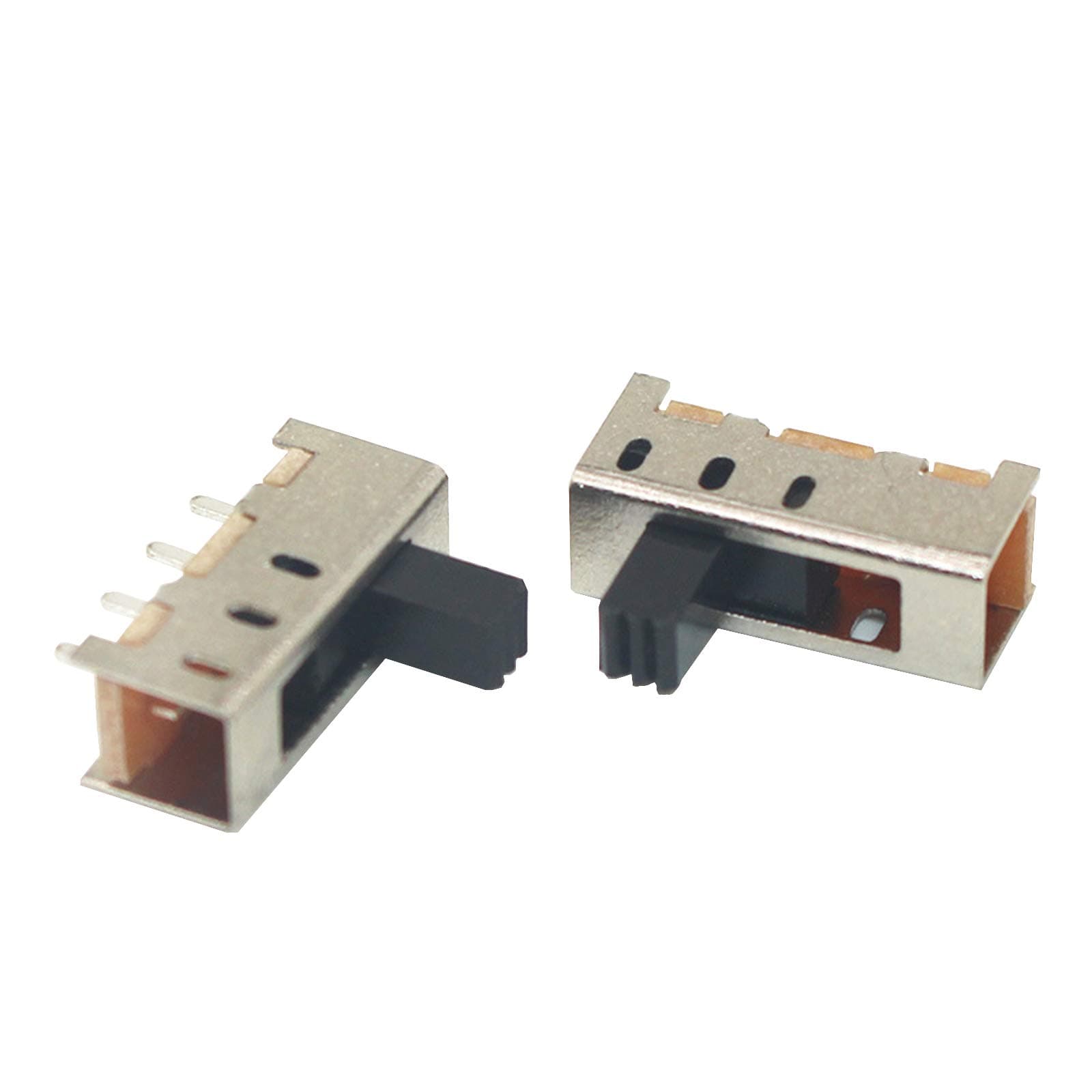 Yohii 40 Pcs DC 50V 0.5A 3 Position Vertical Slide Switch 4 Pin SS13F11 Solder Lug Pin- (G7.23)