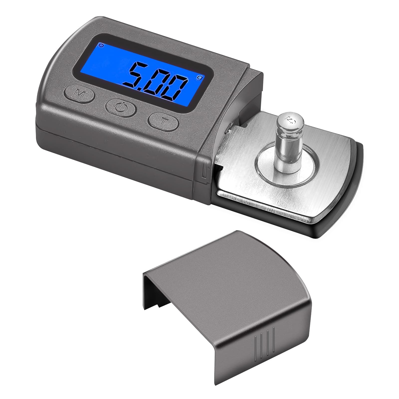 Digital Turntable Stylus Force Scale Gauge 0.01g Blue LCD Backlight,Tracking Force Pressure Gauge/Scale for Tonearm Phono Cartridge