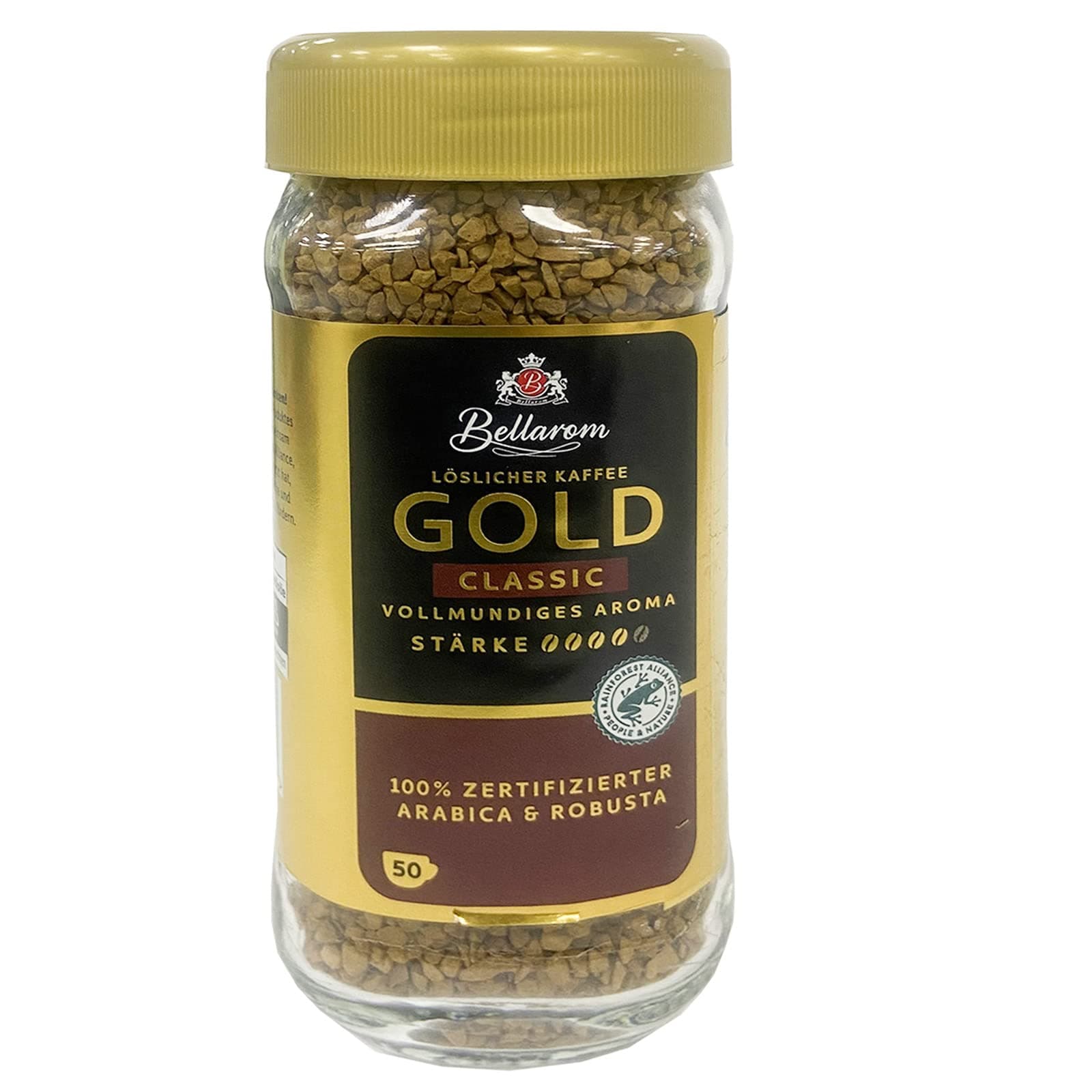 Bellarom Gold Classic Instant Coffee 100 g with Full Bodied Aroma & 100% Arabica and Robust