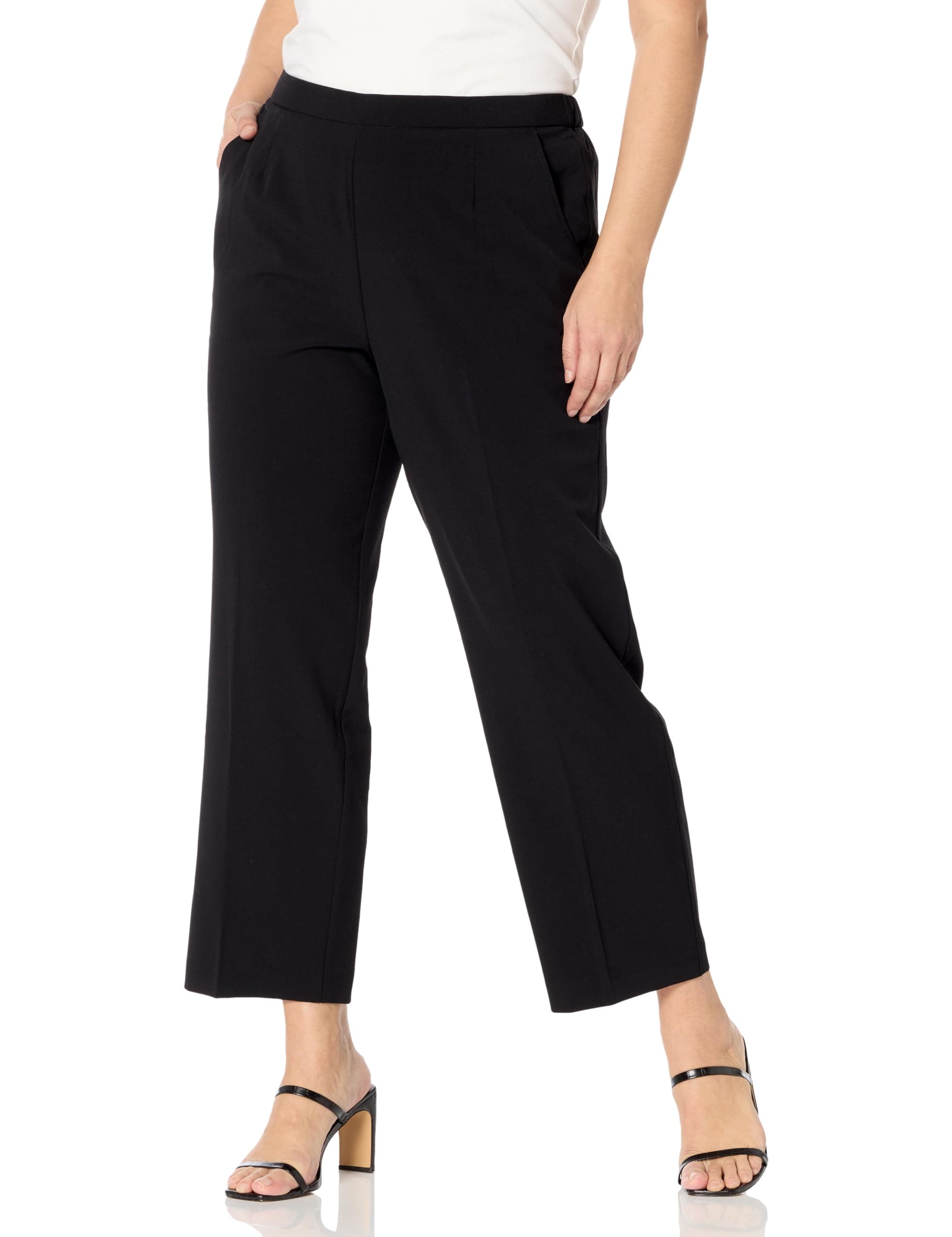 Briggs New York Women's Petite Pull on Dress Pant Average & Short Length