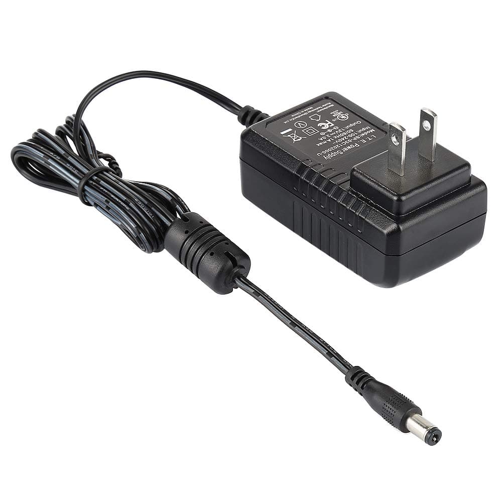 Nexlux DC 12V 2A Power Adapter, AC 100-240V to DC 12V 2A Transformer, 24W Power Supply Adapter for 16.4ft 12V LED Strip Lights CCTV Camera LED Modules