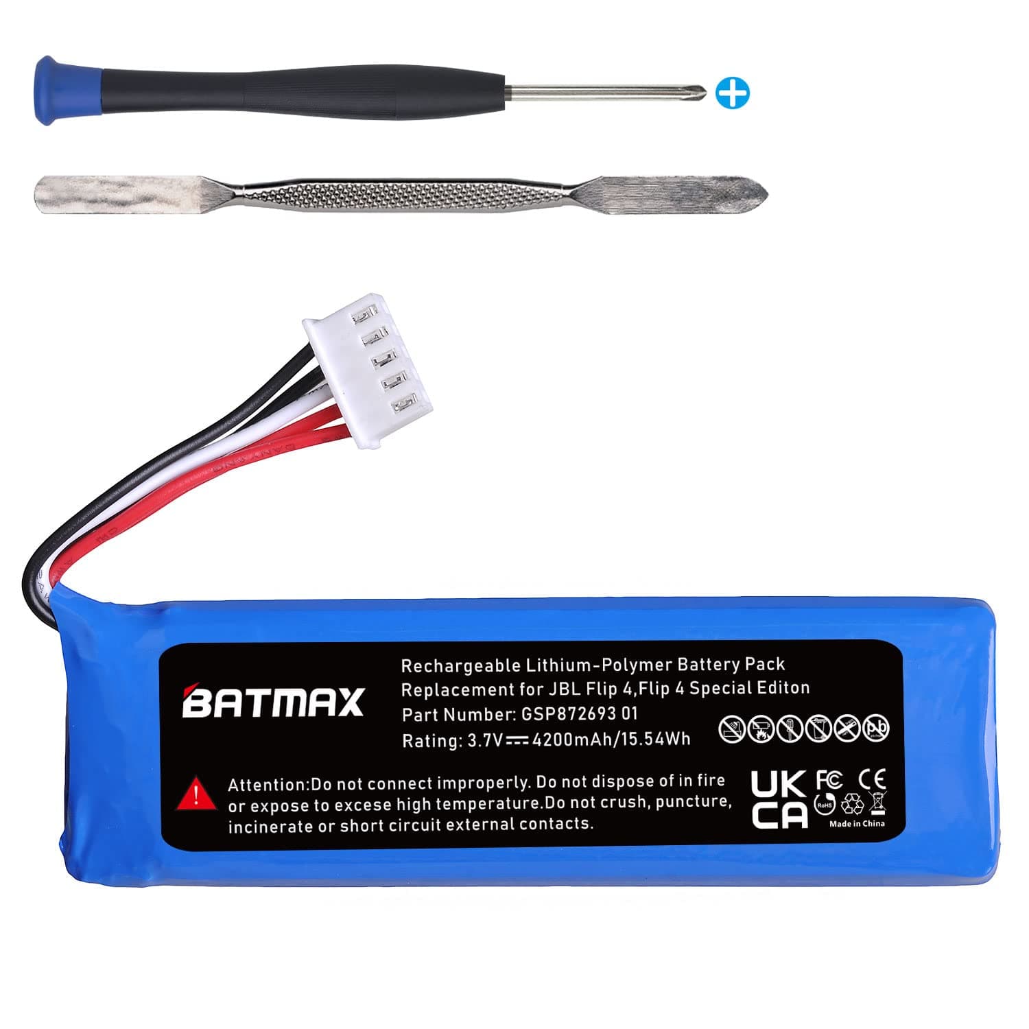 Batmax Battery for JBL Flip 4, Flip 4 Special Edition, JBL GSP872693 01