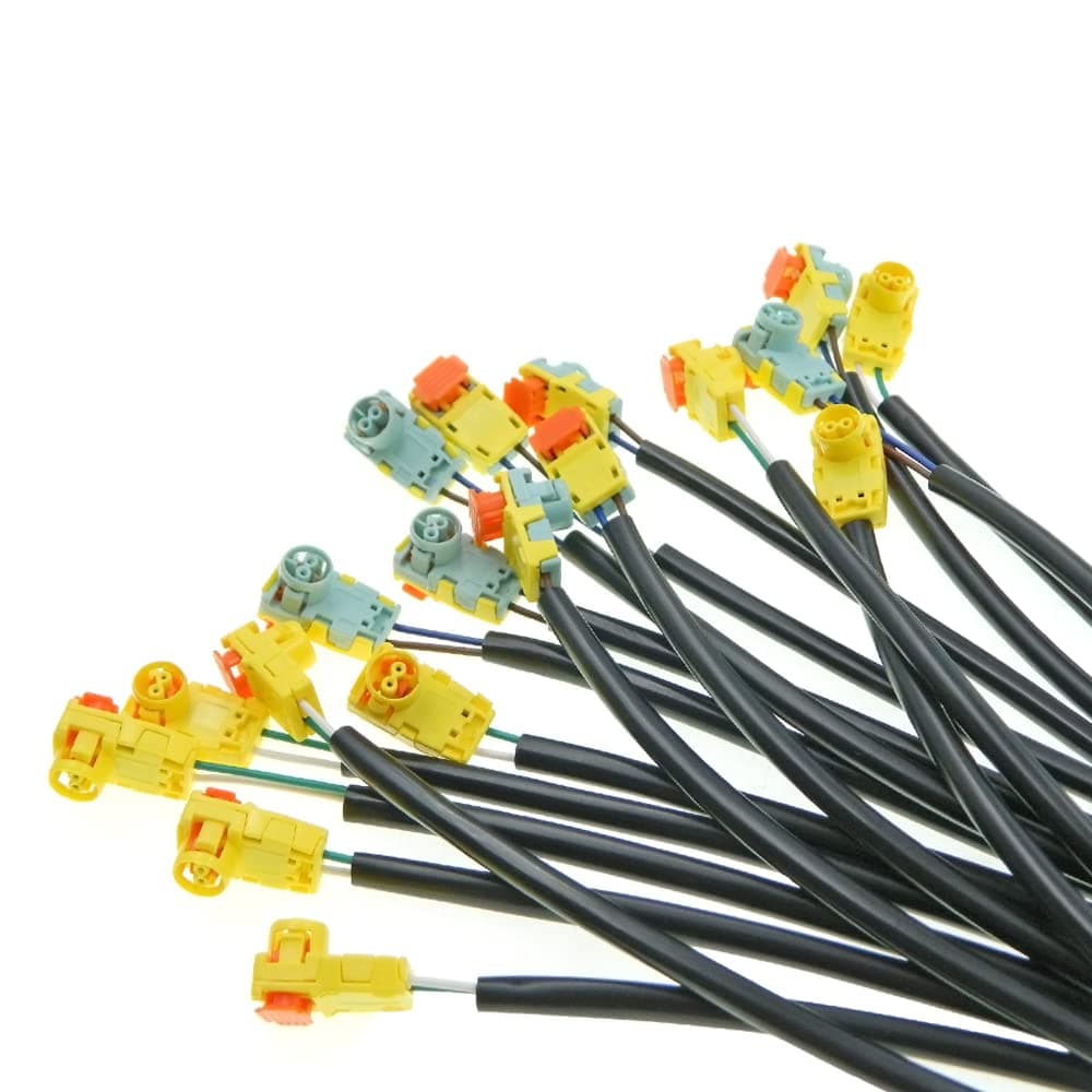 HWATPS 2 Pin/Way Collision Sensor Plug Steering Wheel Hairspring Connector Wire Harness Cable for (10 Sets) FITS Chevy Silverado 1500