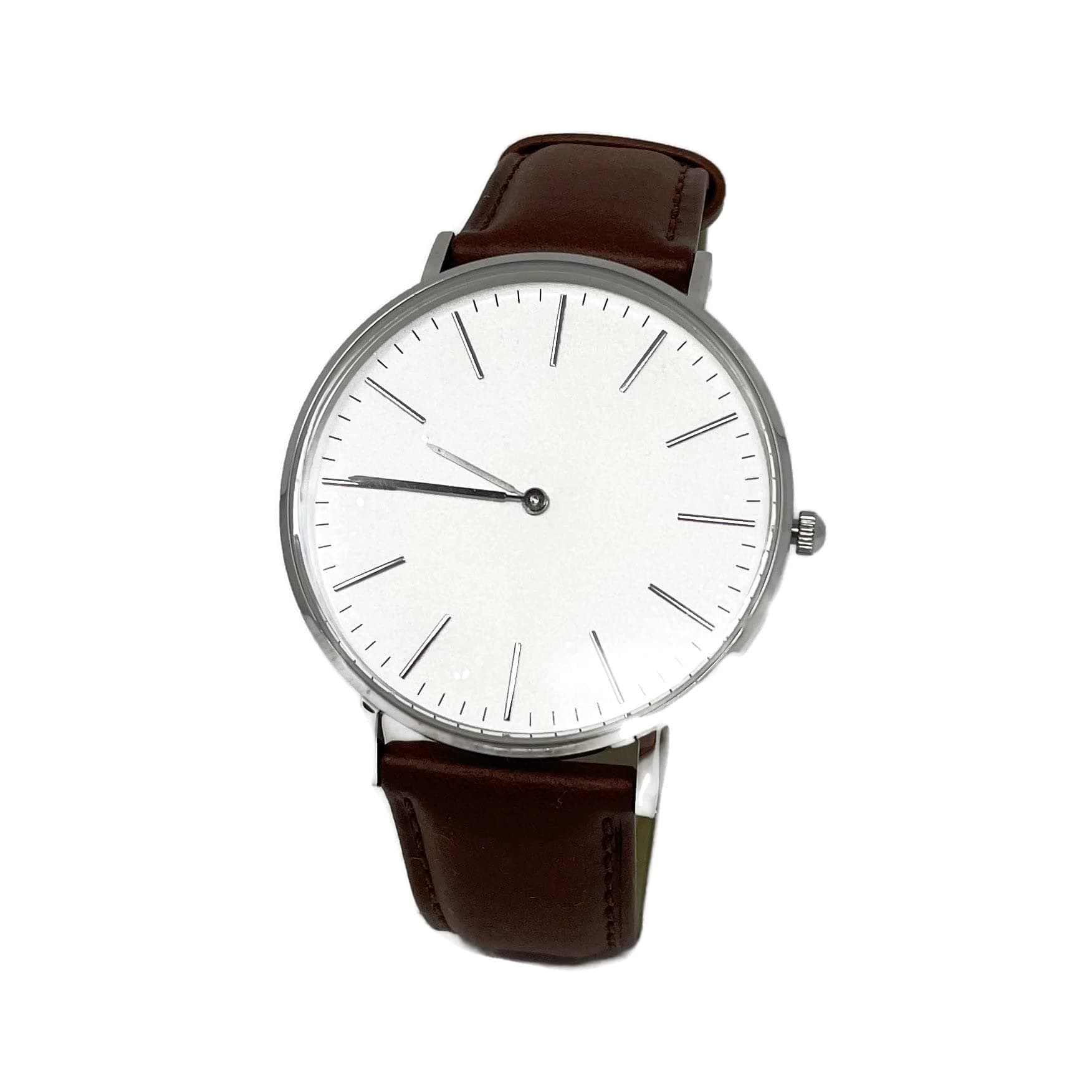 Personalized Genuine Leather Band Mens Wrist Watch