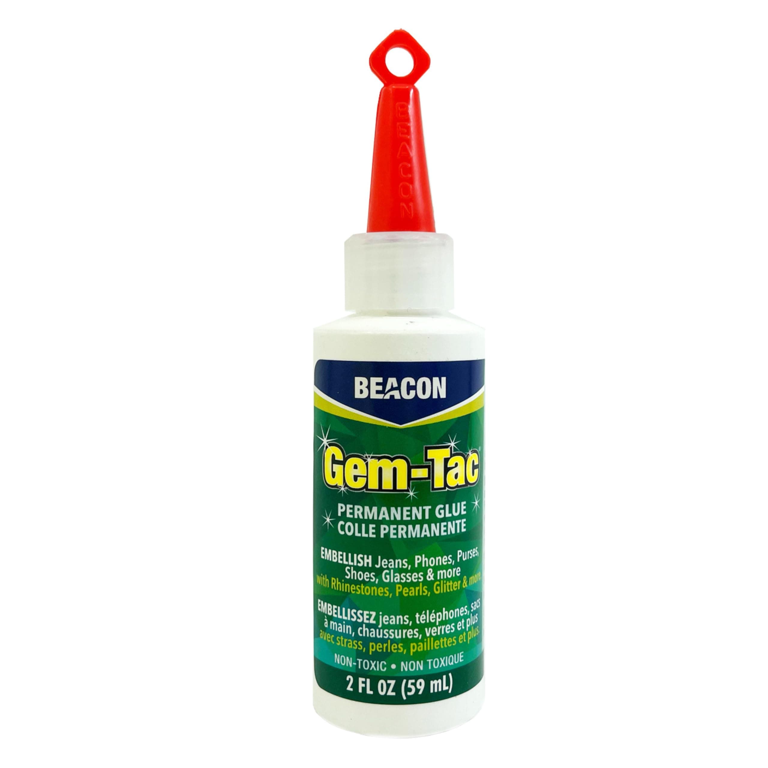 Beacon Adhesives Gem Tac Permanent Adhesive, 2-Ounce
